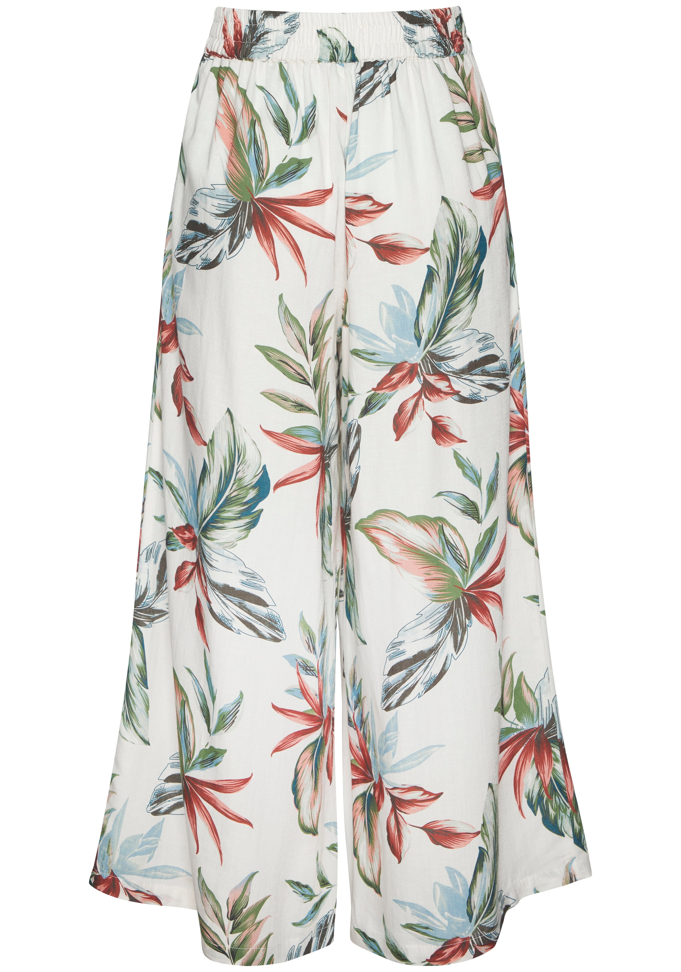 LASCANA Culotte  mit Leinen-Anteil, leichte Sommerhose in 7/8-Länge aus Leinenmix