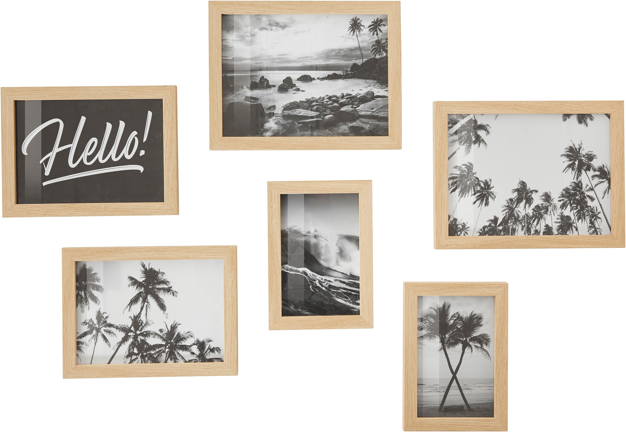 Image of GOODproduct Bilderrahmen-Set »Cammy«, (Set, 6 St., 2x 10x15 + 2x 13x18 + 2x 15x20), aus FSC-zertifiziertem Holz bei Ackermann Versand Schweiz