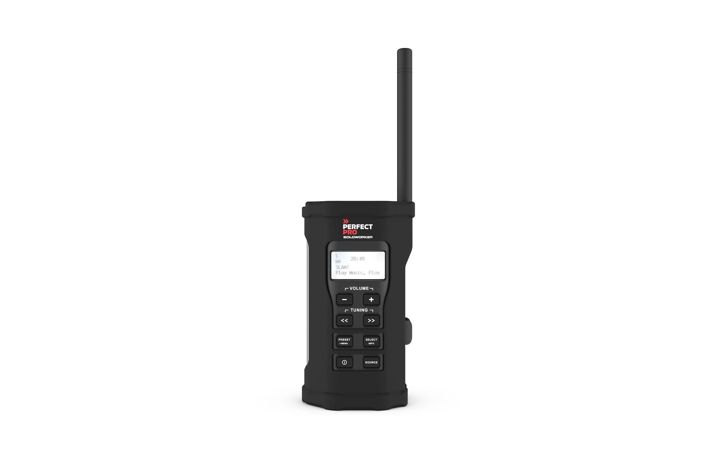 PerfectPro Digitalradio (DAB+) »SOLOWORKER«, Display, Equalizer, Senderspeicher