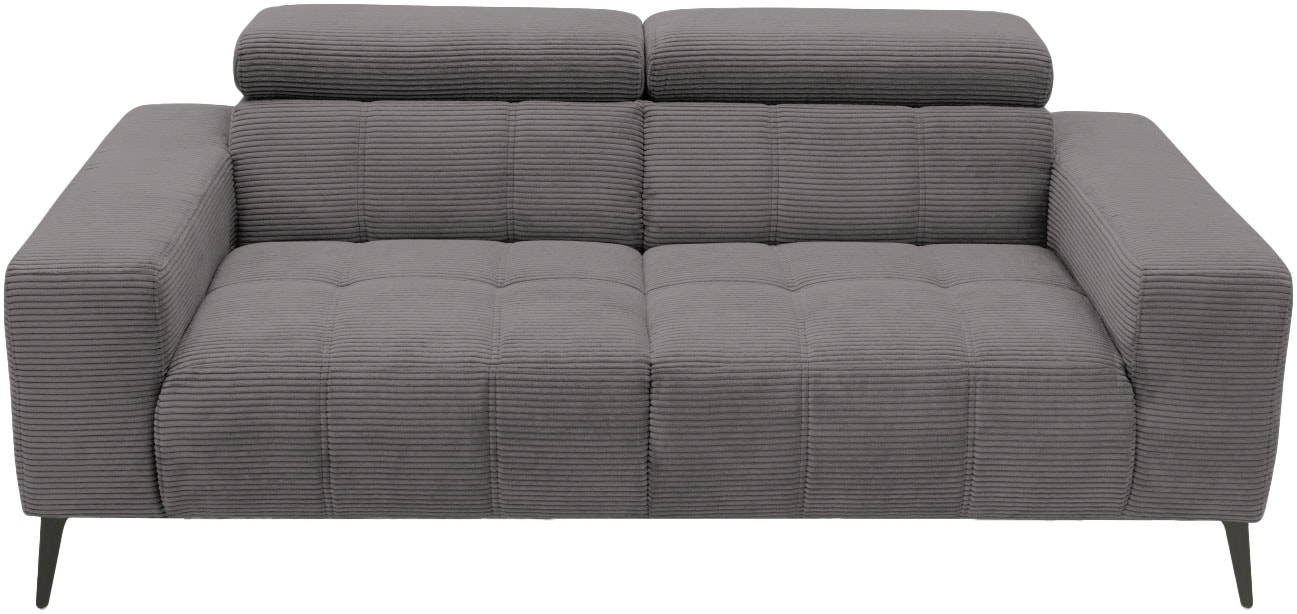 DOMO collection 2-Sitzer »Trento, mit Kufenfuss oder Einzelfuss«, wahlweise mit Kopfteilverstellung und in zwei Grössen erhältlich