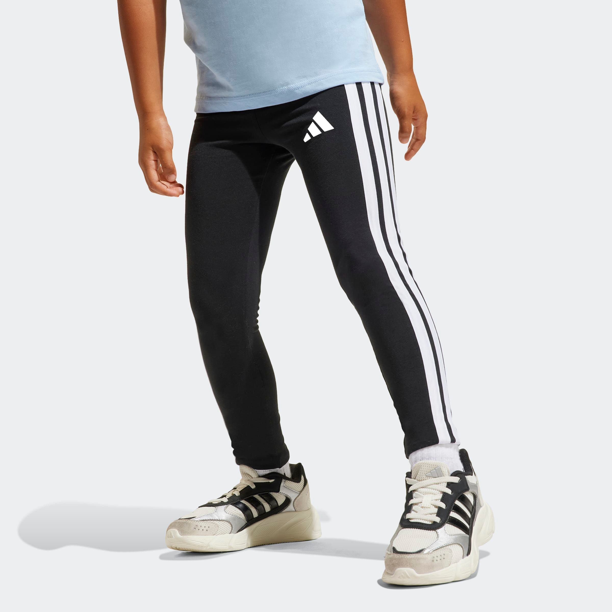 Image of adidas Sportswear Leggings "LG 3S LEG 230" sportlicher Stil mit 3-Streifen, für Kinder, mit Gummizug