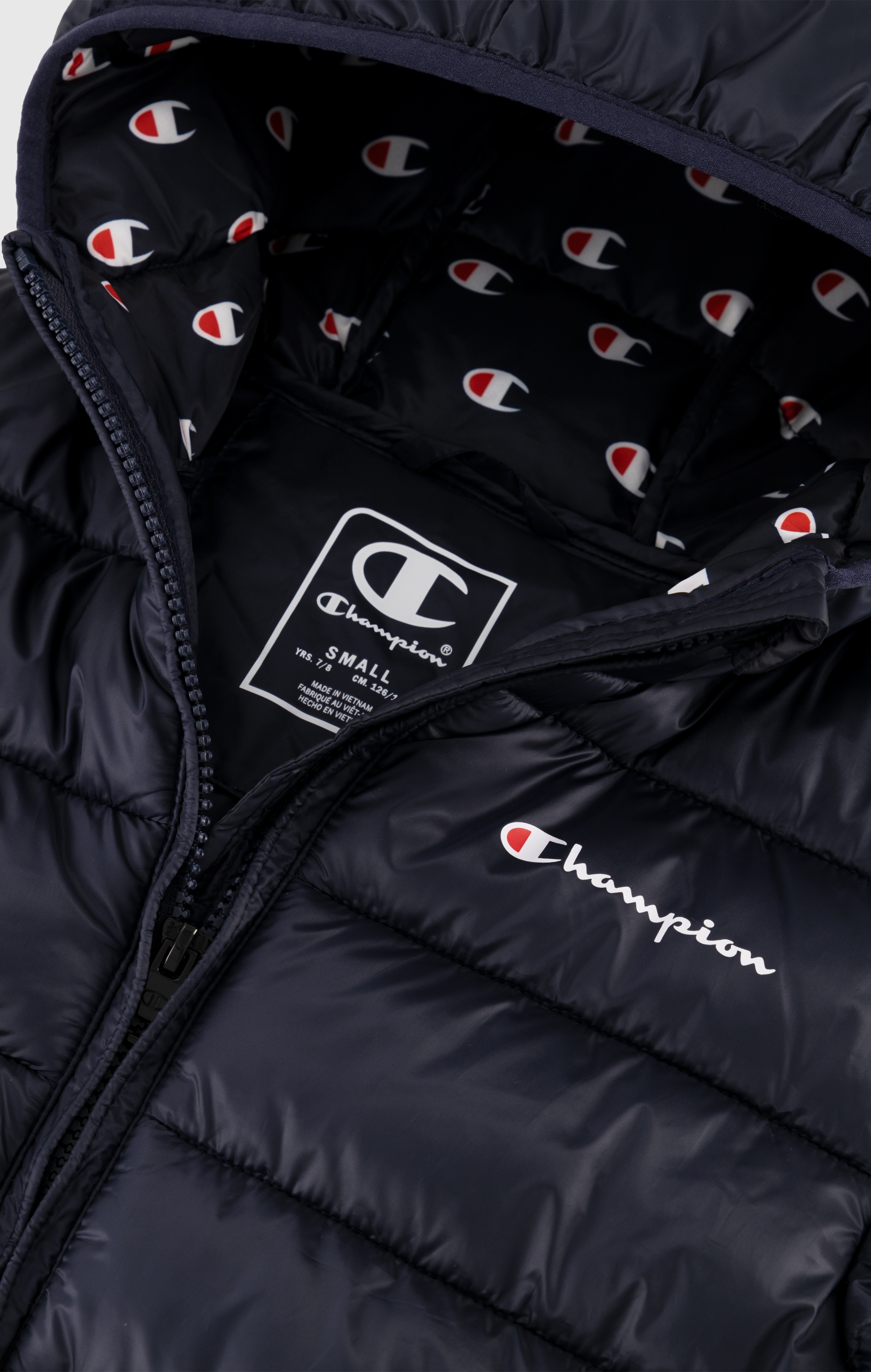 Champion Steppjacke, mit Kapuze