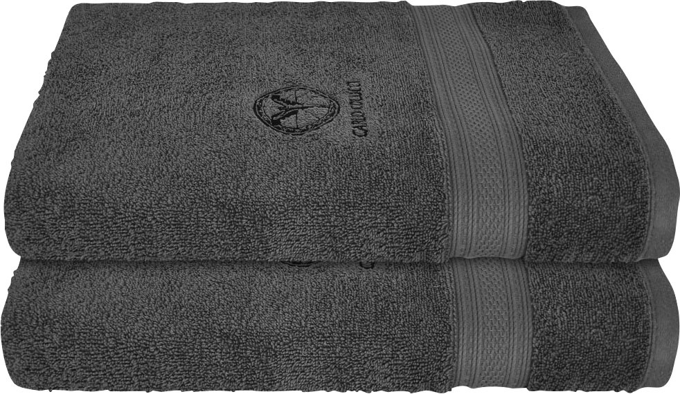 Image of CARLO COLUCCI Duschtücher »Sandro«, (2 St.), mit Logo-Stickerei bei Ackermann Versand Schweiz