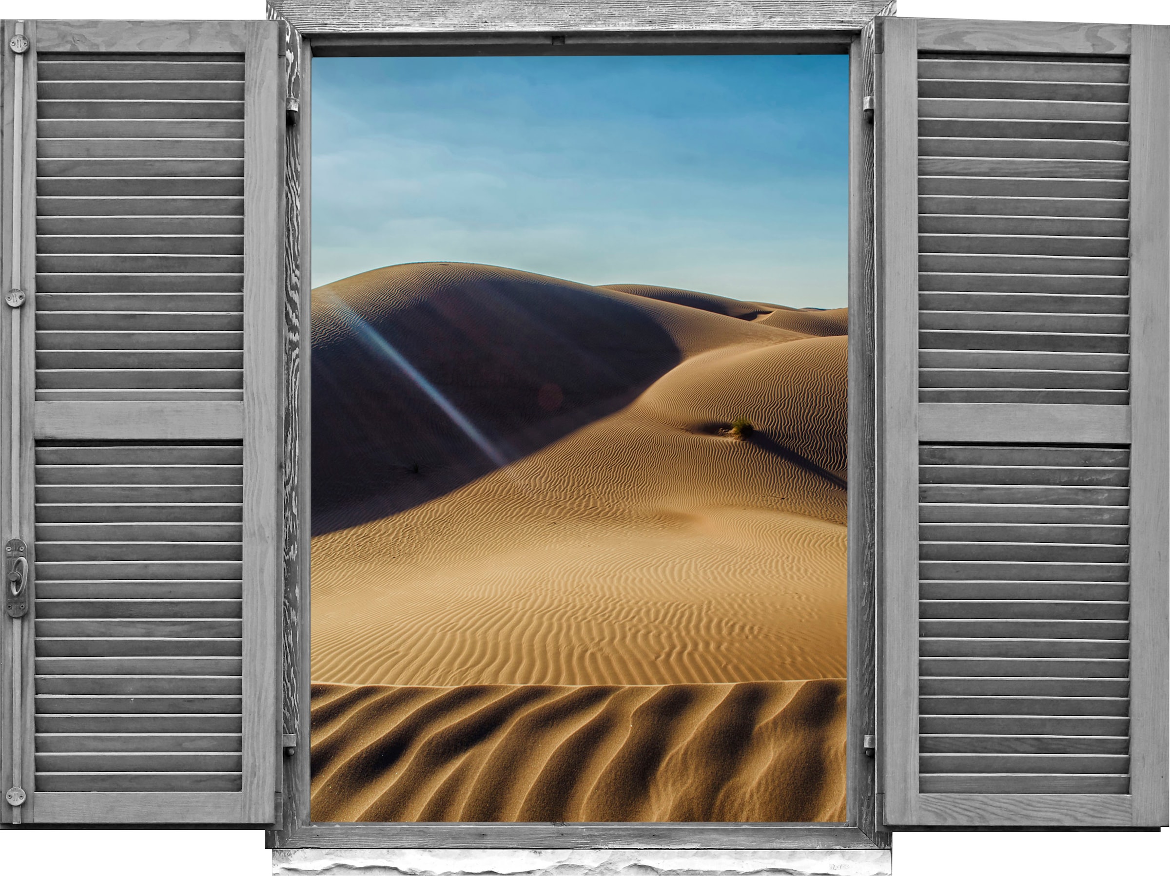 Image of queence Wandtattoo "Wüste" Wandsticker, Wandbild, selbstklebend, 3D, Fenster