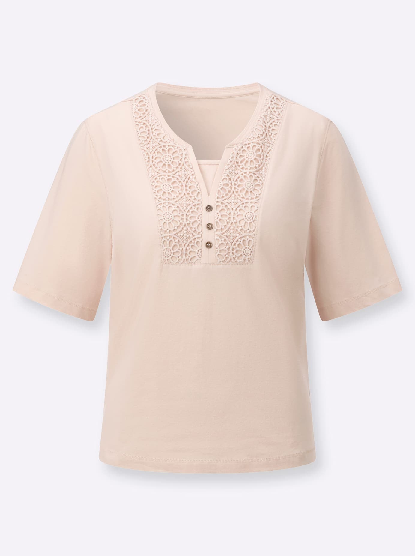 Inspirationen Spitzenshirt »Kurzarm-Shirt« 1 tlg.