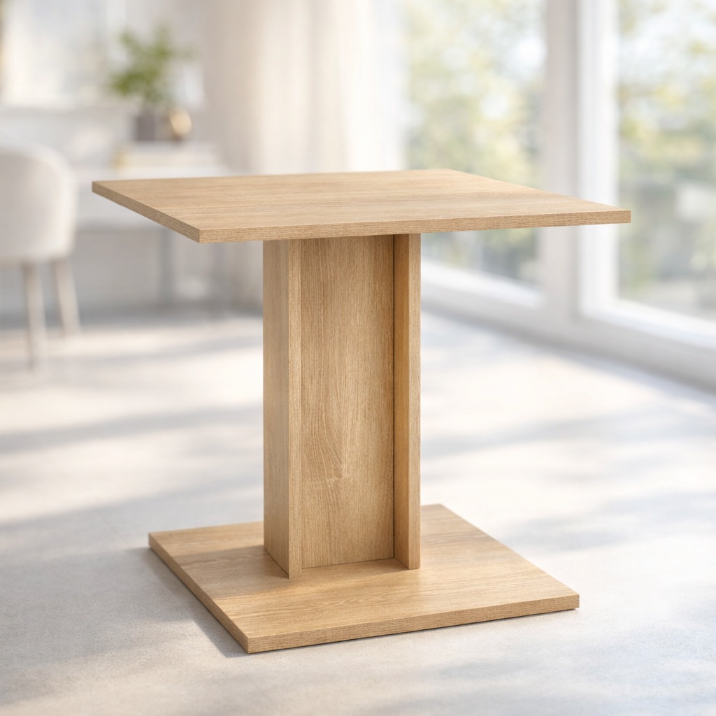 Image of GOODproduct Esstisch "Square Säulentisch, Küchentisch, Bistrotisch, Kompakt-Esstisch" Quadratischer Esstisch; verschiedene Farben erhältlich; Breite: 70 cm