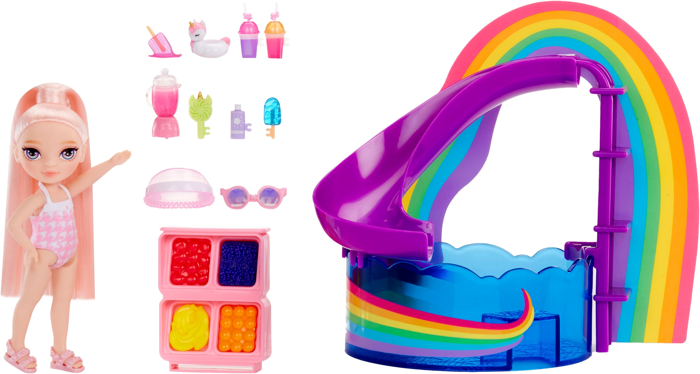 RAINBOW HIGH Mini-poupée »Rainbow High Little Pool Day with Blush Playset«