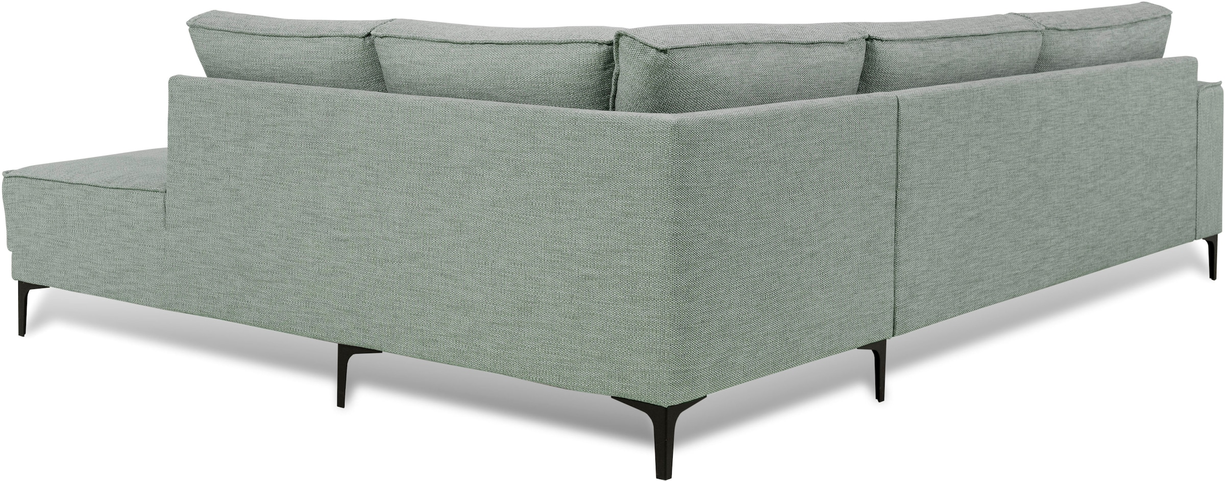 GOODproduct Ecksofa »OLAND Flachgewebe L-Form, B: 289 cm, Skandi-Design« Struktur, Flachgewebe, Luxus-Microfaser, Boucle