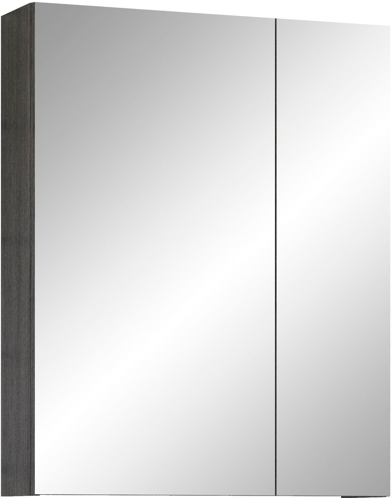 welltime Badmöbel-Set »Ravenna«, (3 St.), Badmöbel hängend Hochschrank, Waschtisch und Spiegelschrank in Weiss
