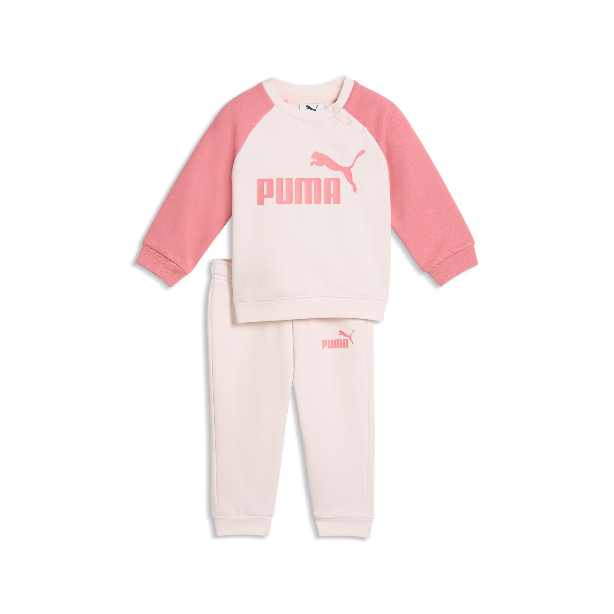 Image of PUMA Trainingsanzug "MINICATS ESS RAGLAN CREW SET FL INF" 2 tlg. 2-teilig, mit Rundhalsausschnitt, mit innenliegendem Kordelzug