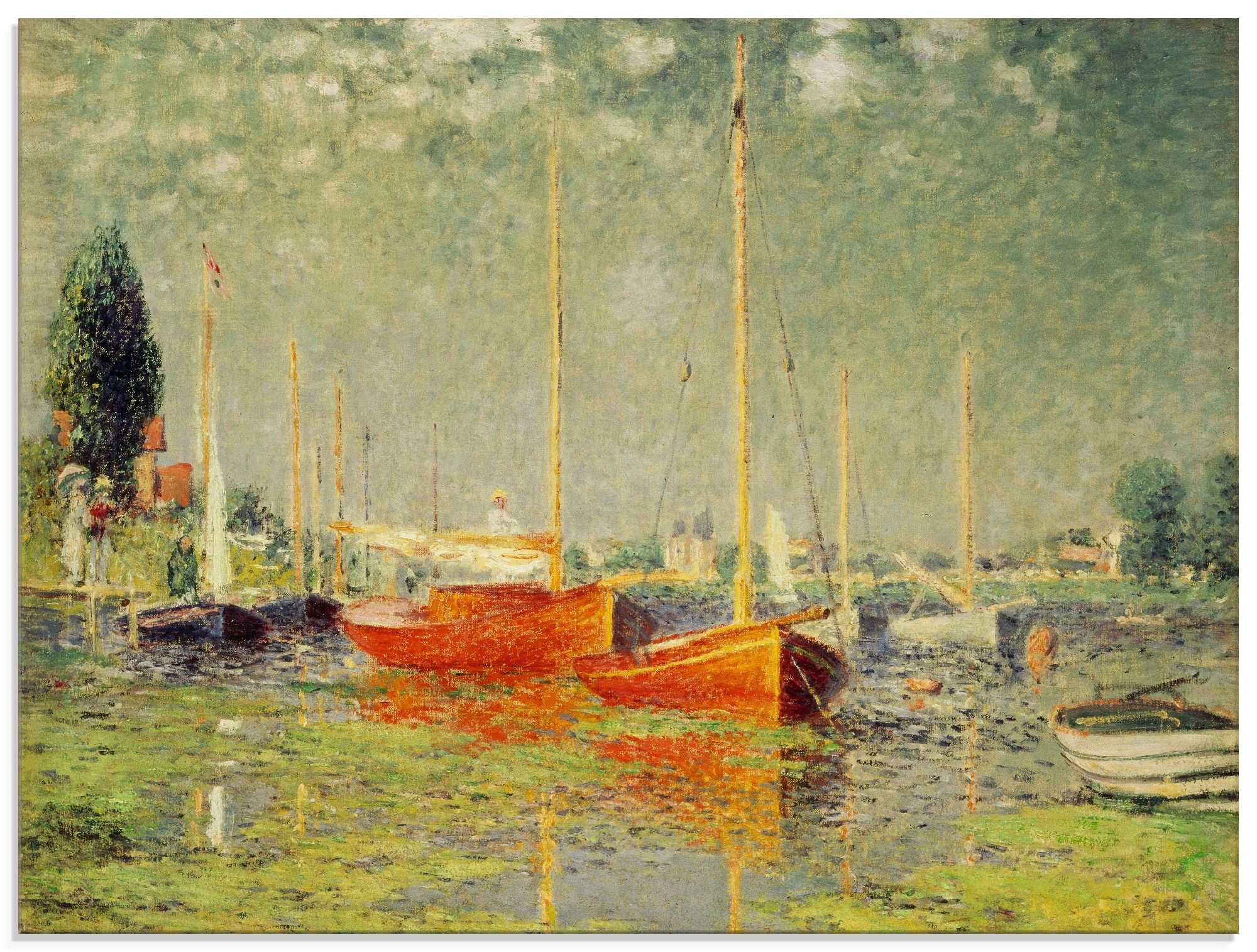 Image of Artland Glasbild »Die roten Boote Argenteuil. 1875«, Boote & Schiffe, (1 St.) bei Ackermann Versand Schweiz