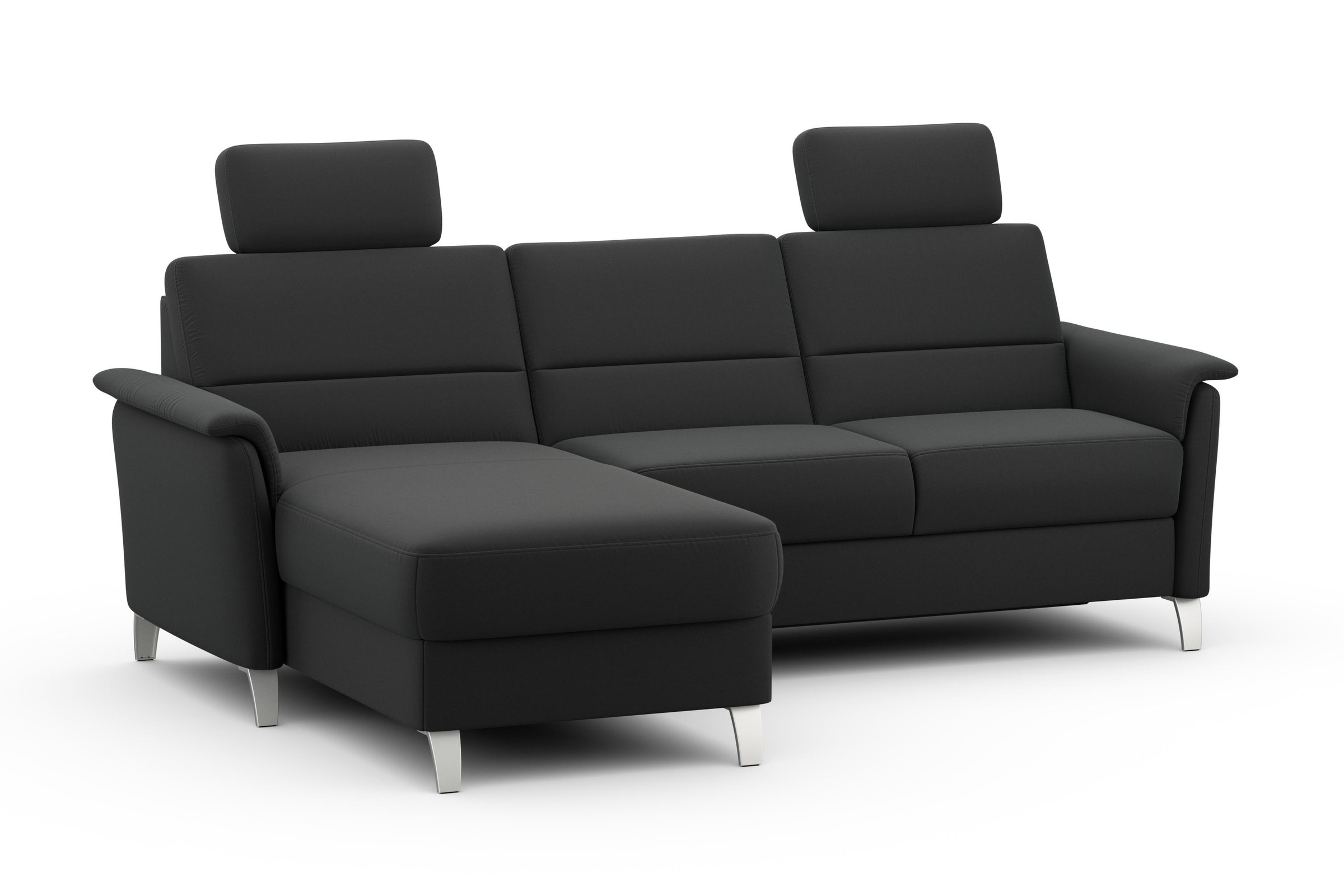 sit&more Ecksofa »Palmera L-Form, B: 244 cm« optional Bettfunktion & Bettkasten, Federkern