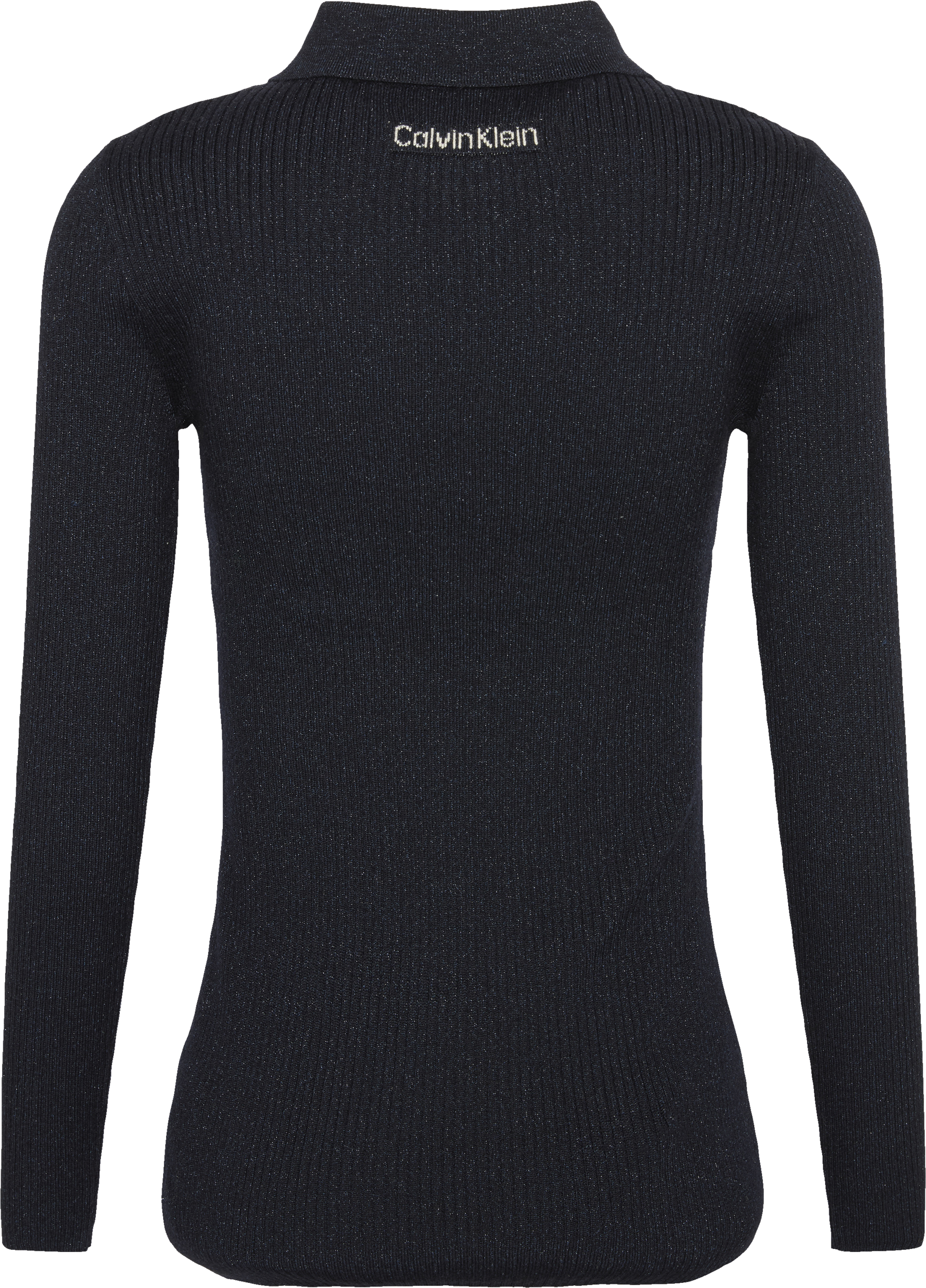 Calvin Klein Jeans Strickjacke Regular fit mit Glitzer und Rundhalsausschnitt