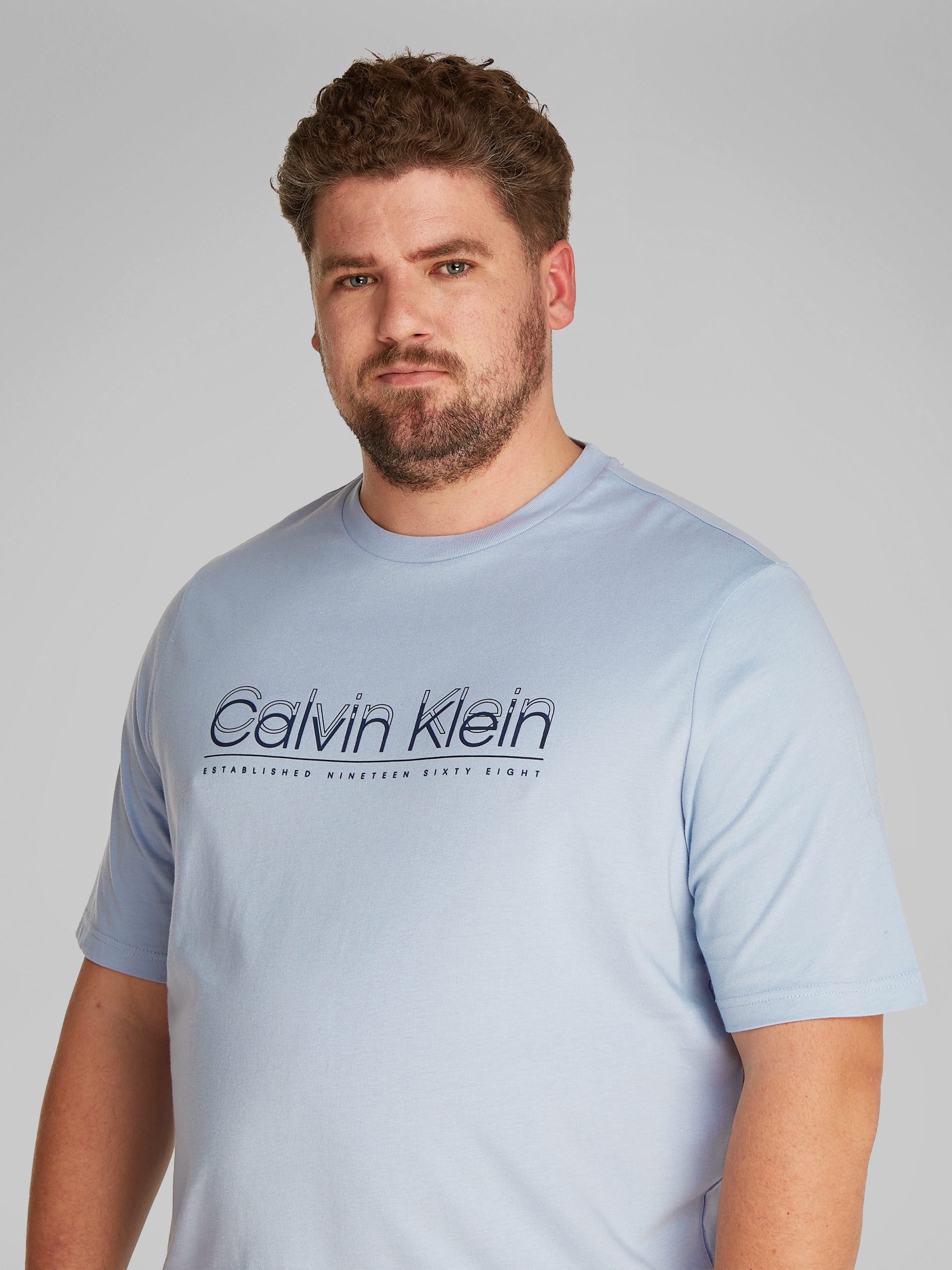 Calvin Klein Big&Tall T-Shirt »BT_CP-DOUBLE LOGO T-SHIRT«, in grossen Grössen