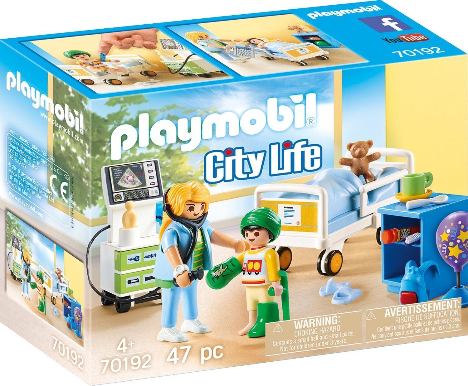 Image of Playmobil® Konstruktions-Spielset »Kinderkrankenzimmer (70192), City Life«, (47 St.), Made in Europe bei Ackermann Versand Schweiz