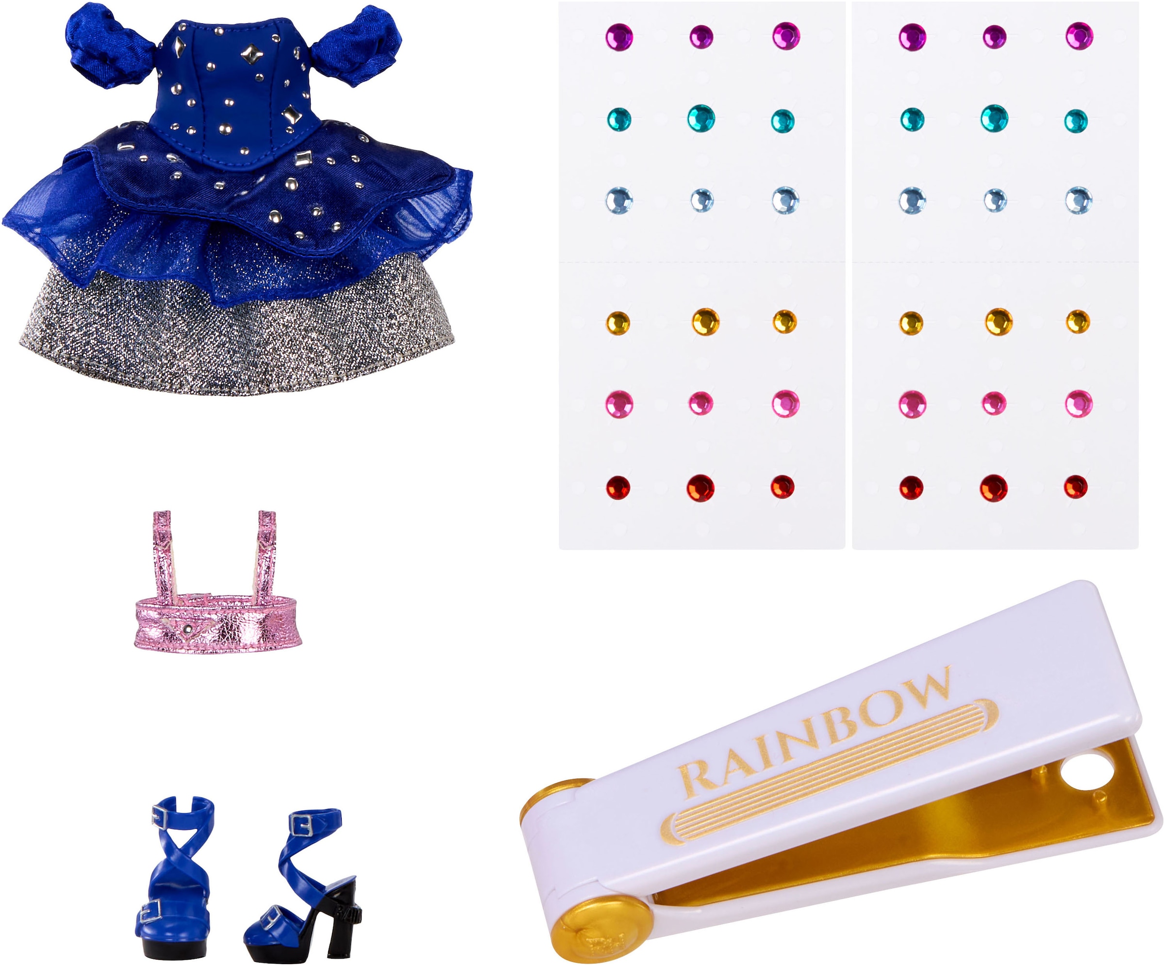 RAINBOW HIGH Anziehpuppe »Rainbow High Be Dazzling Fashion Dolls- Genevieve Bleue«