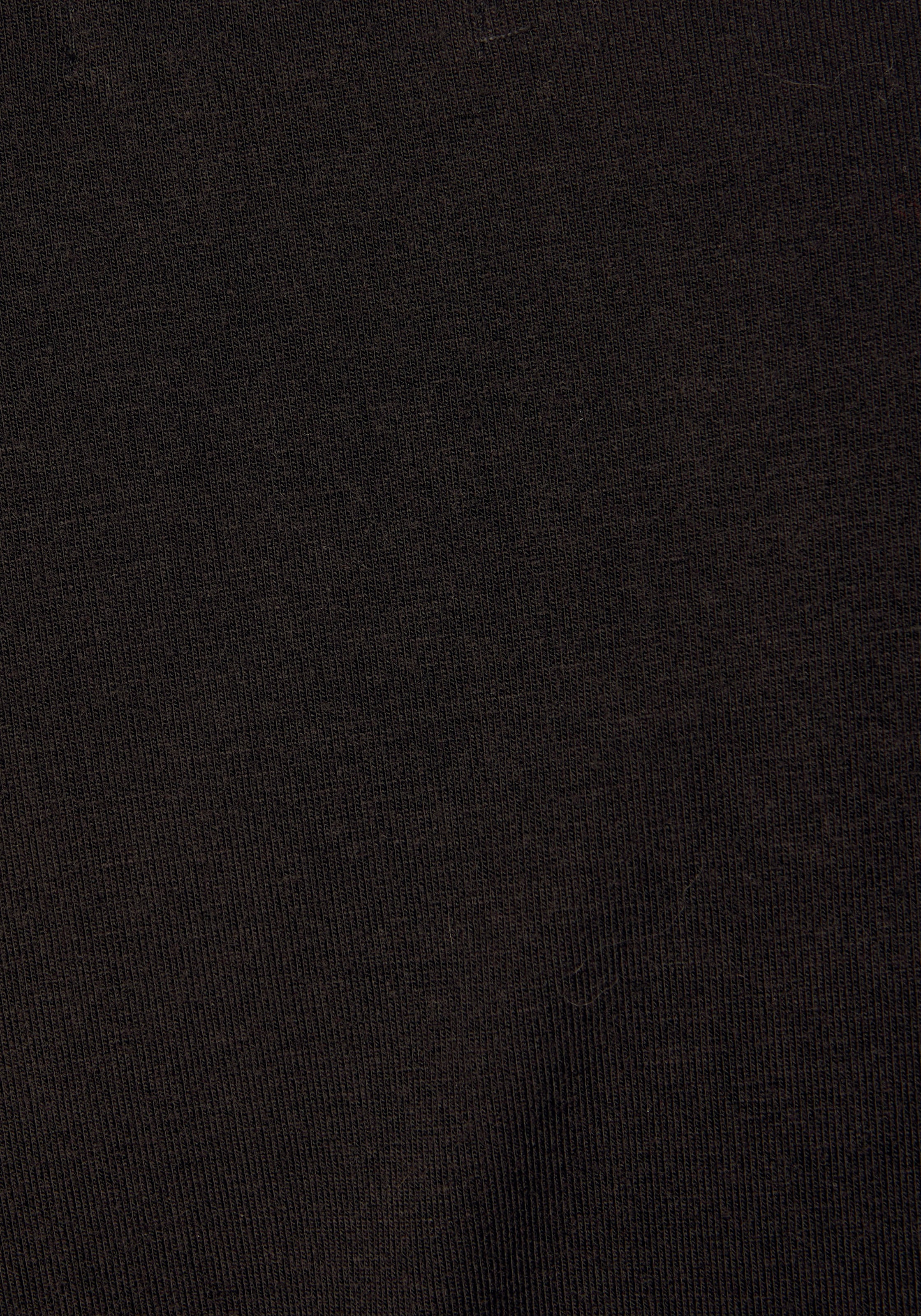 LASCANA T-shirt à manches courtes mit goldfarbenen Zierknöpfen