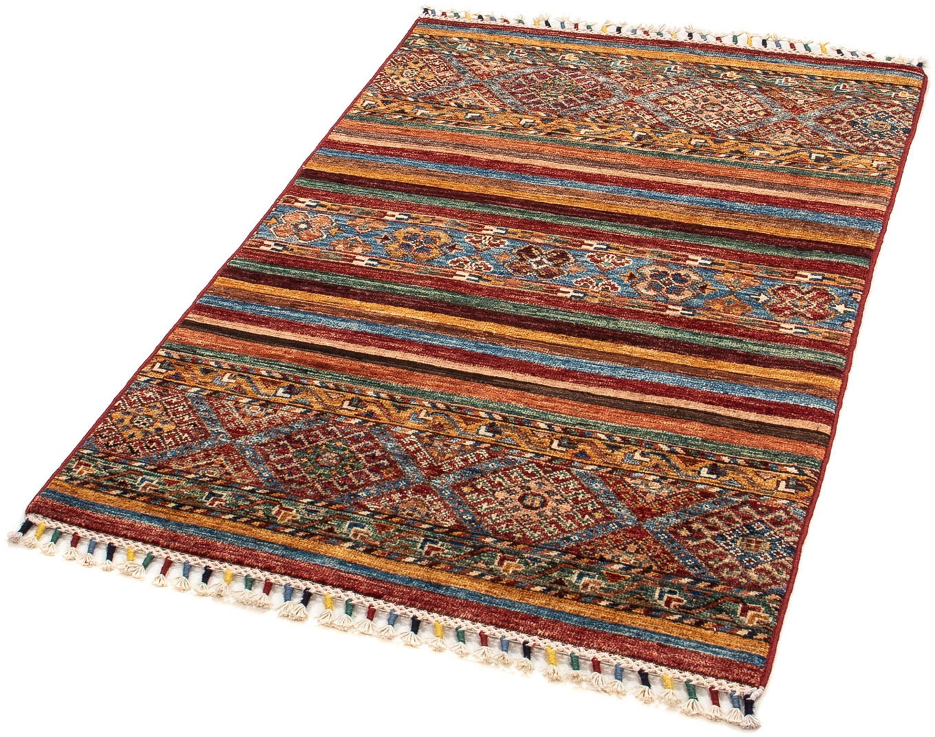 Image of morgenland Orientteppich »Ziegler - 117 x 75 cm - mehrfarbig«, rechteckig, 6 mm Höhe, Wohnzimmer, Handgeknüpft, Einzelstück mit Zertifikat bei Ackermann Versand Schweiz