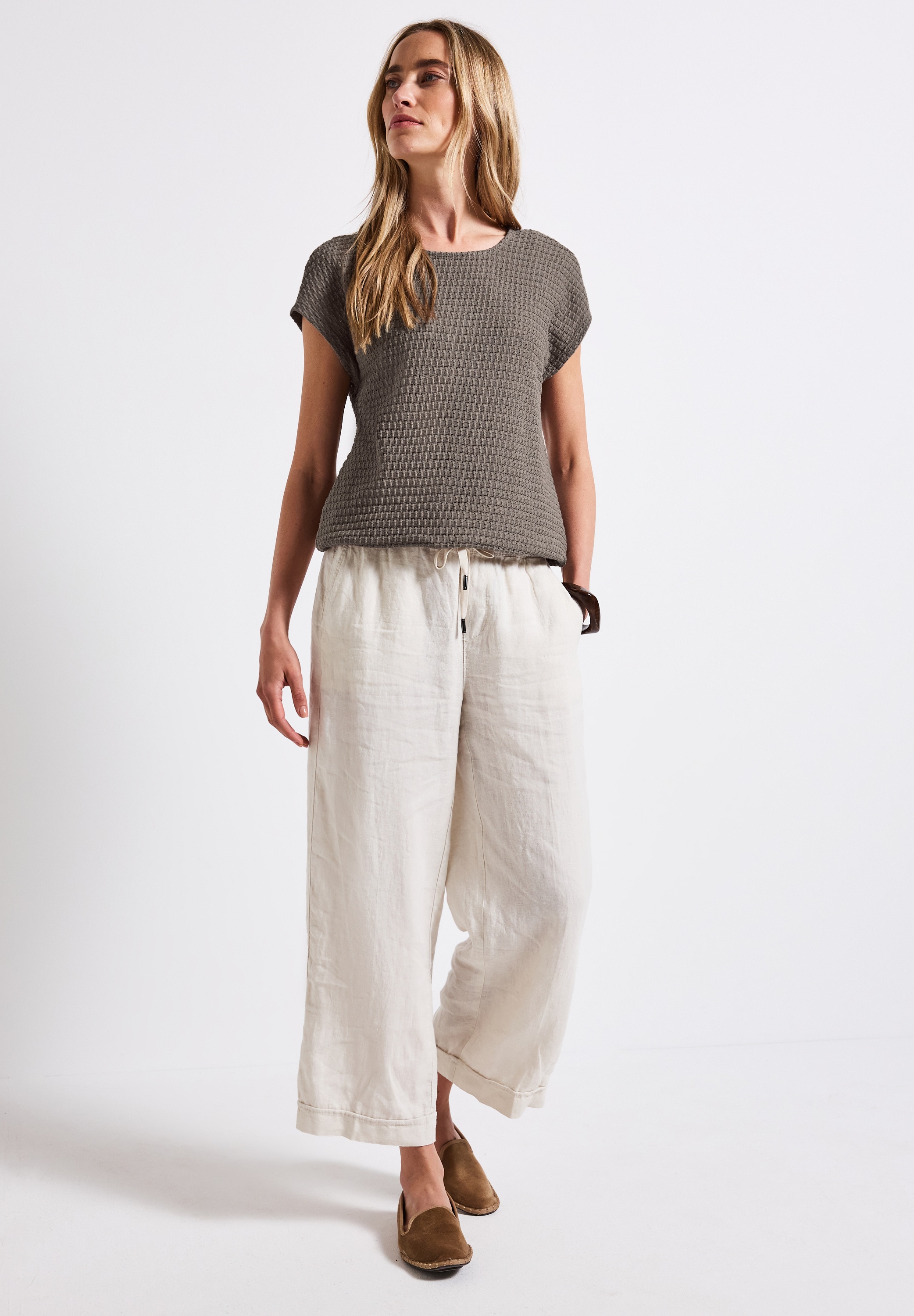 STREET ONE T-Shirt, in Struktur-Optik