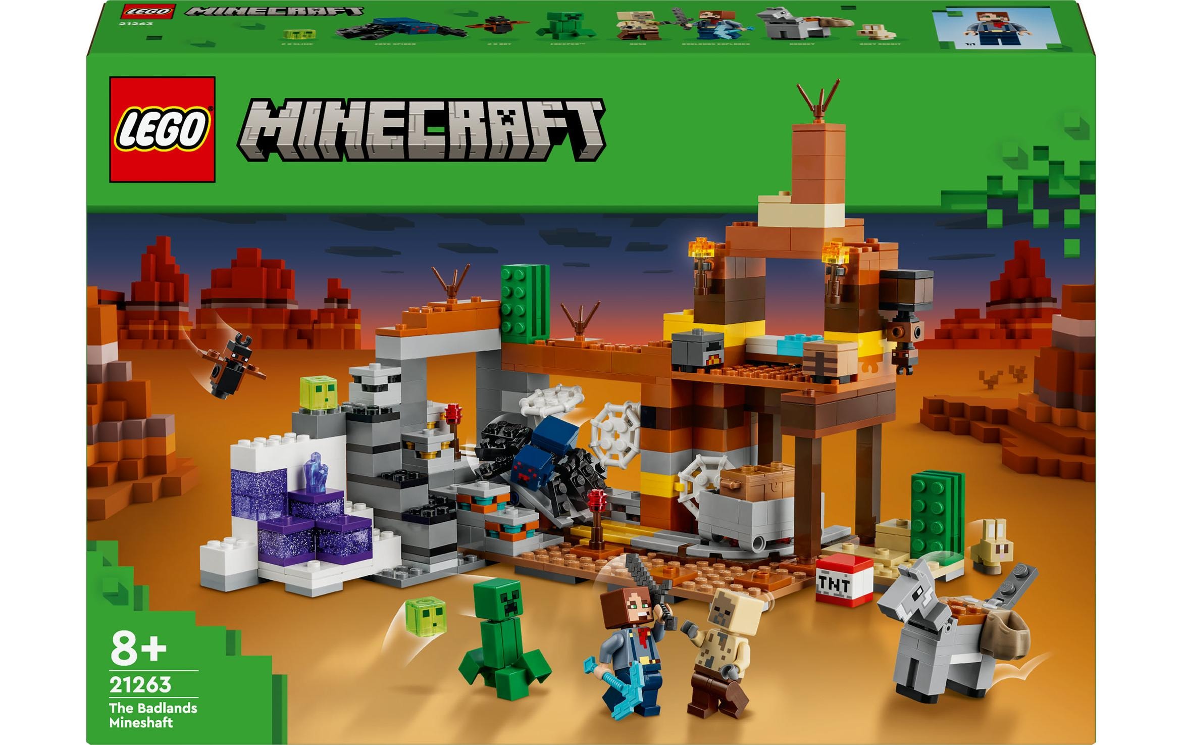 Spielbausteine »Minecraft Die Mine in den Badlands 21263«, (538 St.)