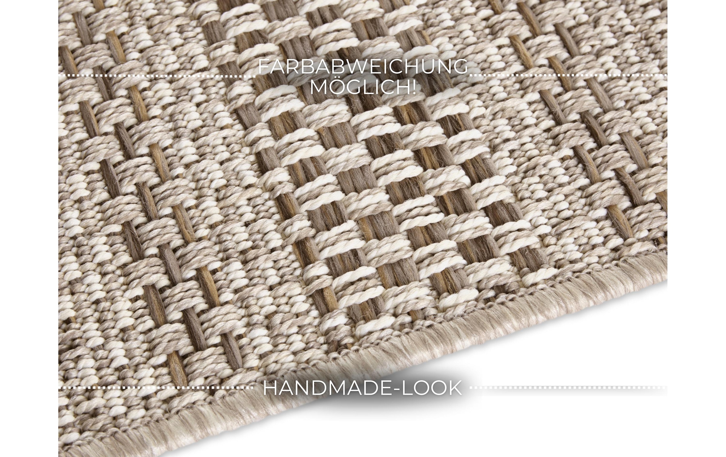 ELLE DECORATION Teppich »Arras« rechteckig 8 mm Höhe In-& Outdoor, Wetterfest, Balkon, Garten, Wohnzimmer, Sisal Optik