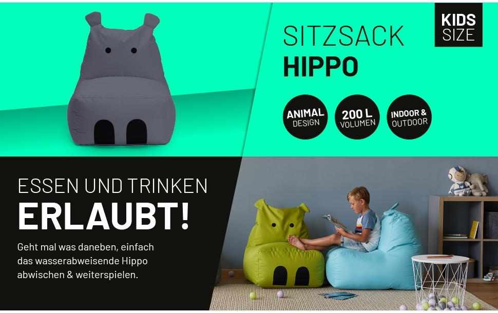 Lumaland Sitzsack »Hippo«