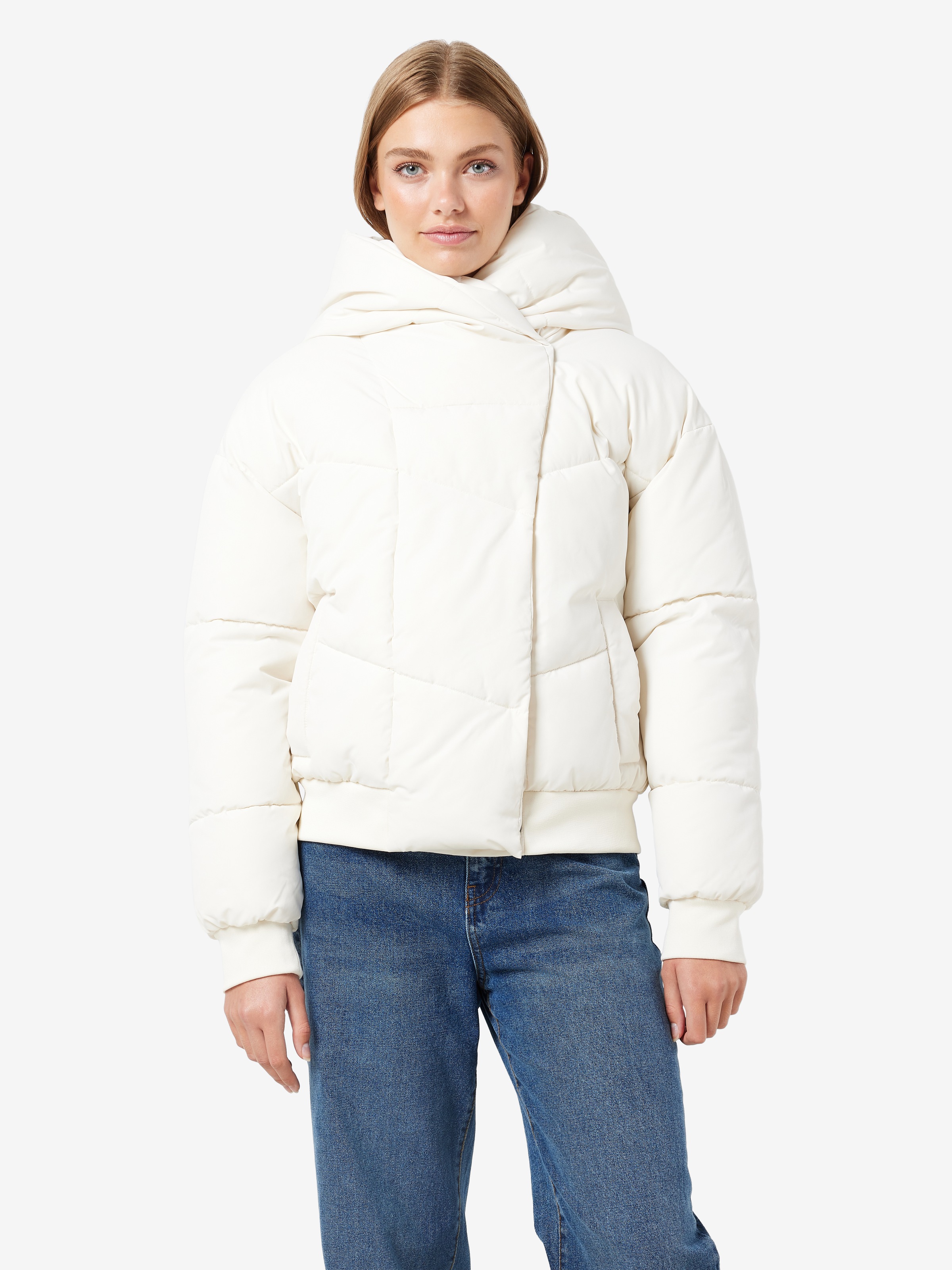 Noisy may Steppjacke »NMTALLY L/S BOMBER JACKET NOOS FWD«, mit Kapuze