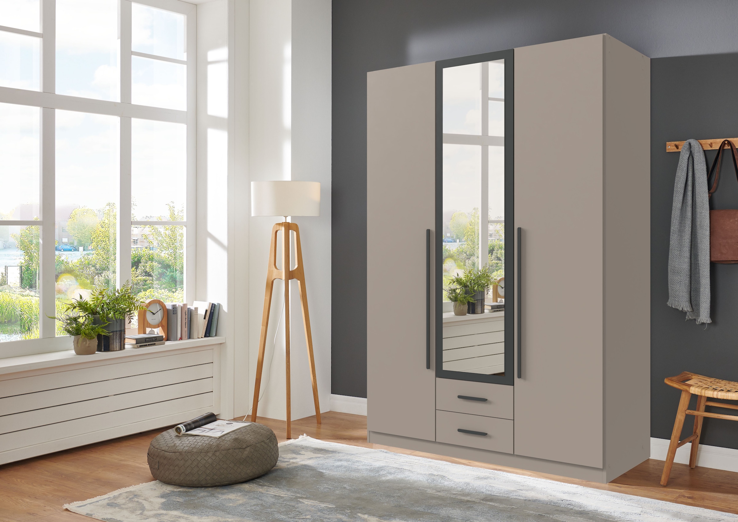 Wimex Armoires à vêtements »Marburg erhältlich in den Breiten 135cm & 180cm« inkl. Spiegel und zwei Schubladen
