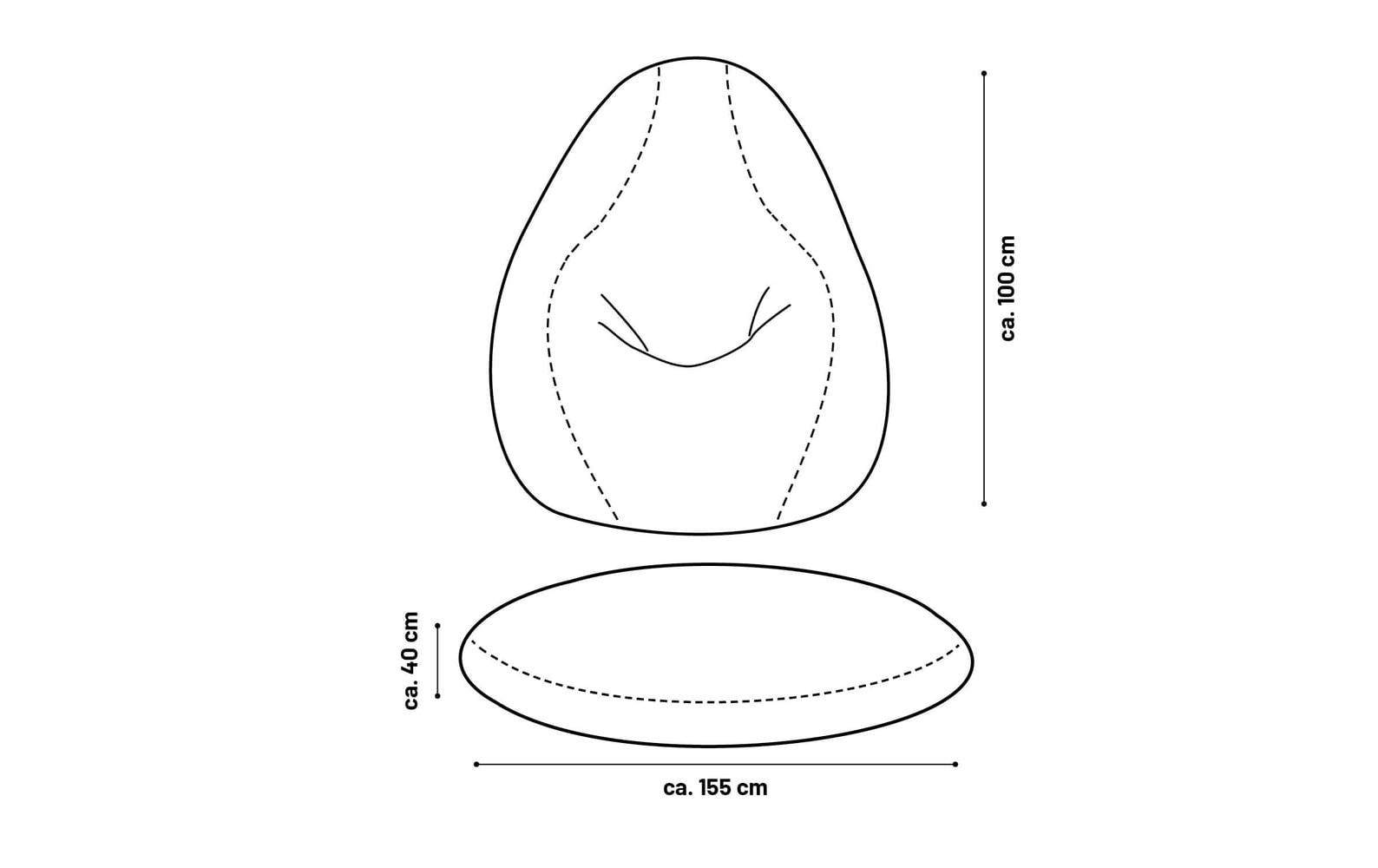 Lumaland Sitzsack »Flexi Comfort 380 L«