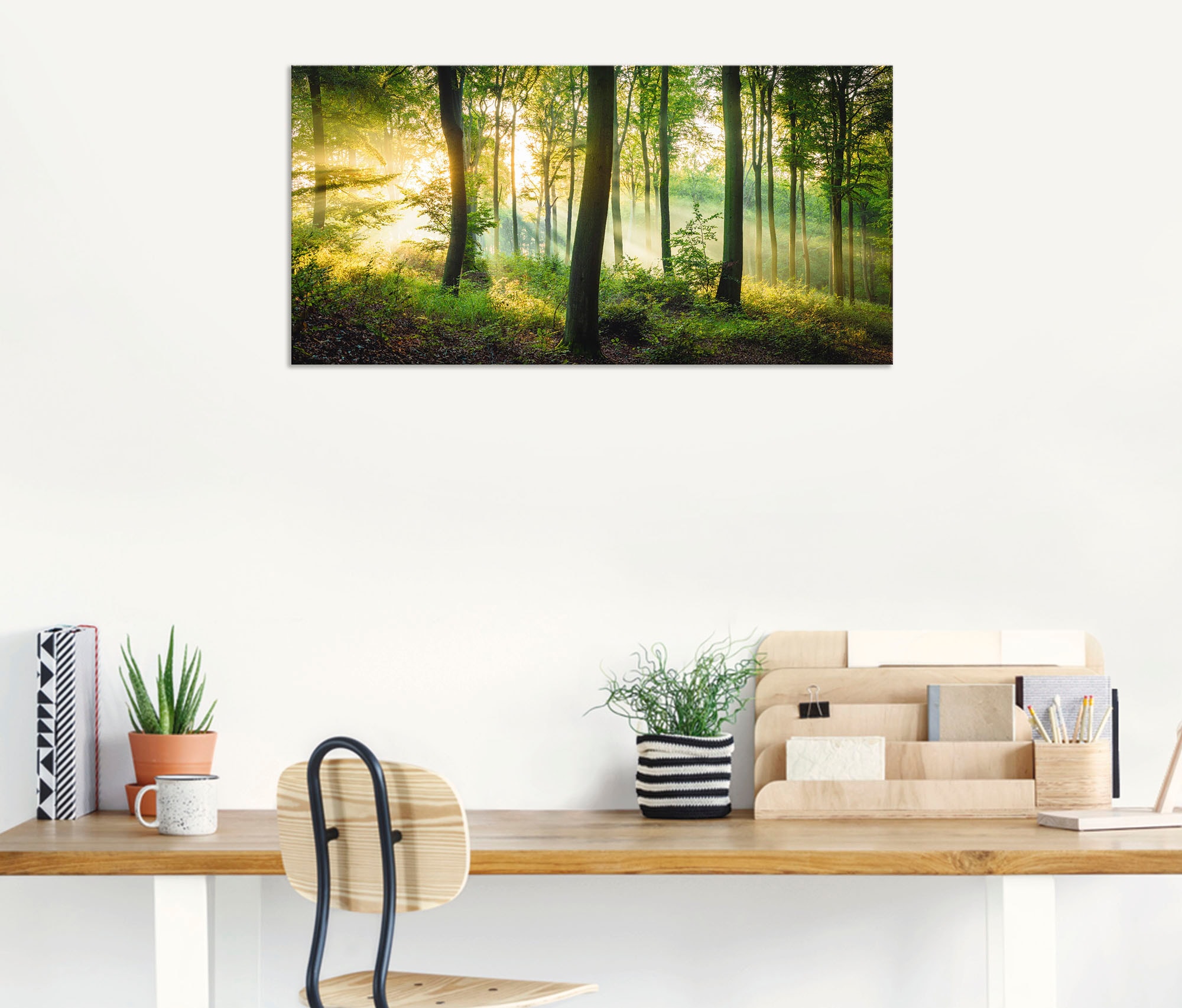 Artland Wandbild »Herbst im Wald II« Waldbilder 1 Stk. tlg. als Alubild, Leinwandbild, Poster in verschied. Grössen
