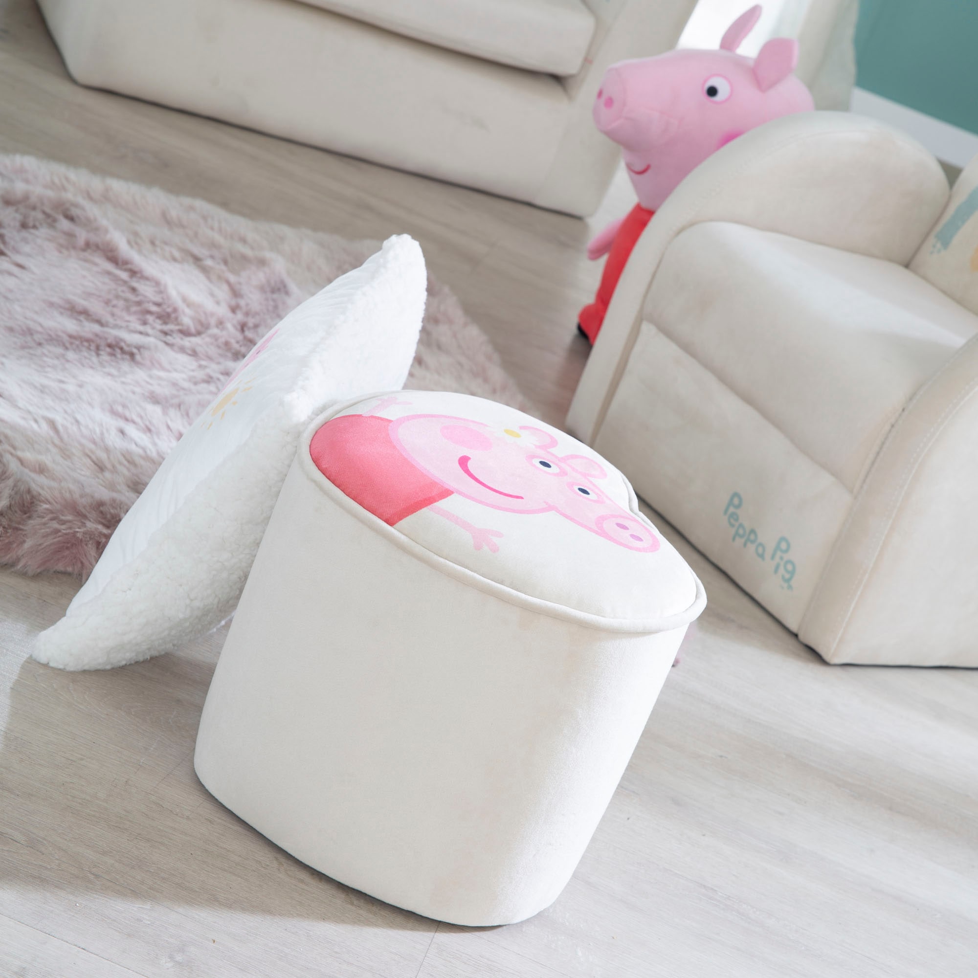 roba® Tabouret pour enfants »Peppa Pig« in Herzform
