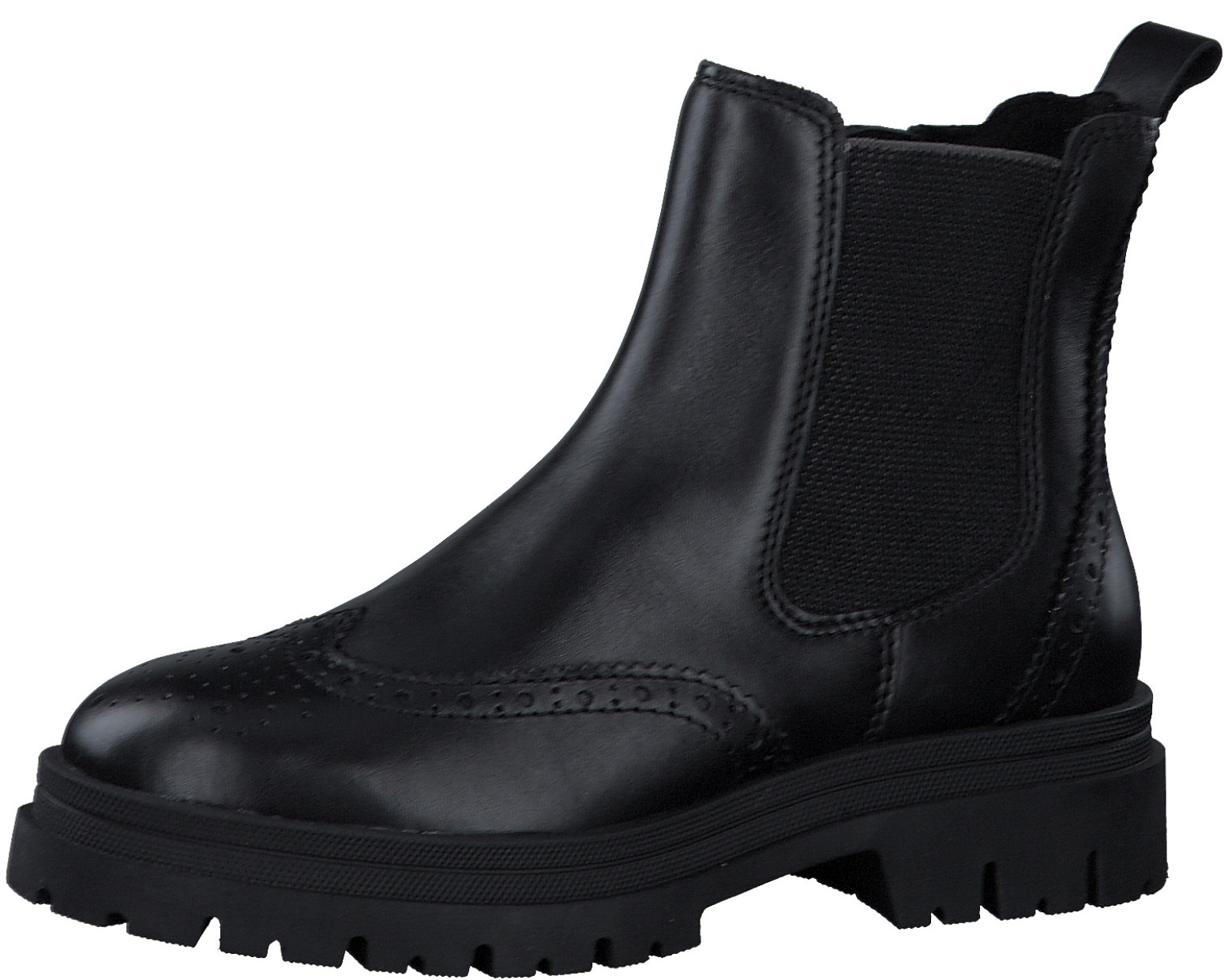 Marco Tozzi Chelseaboots, Boots, Stiefelette, Chunky Boots mit modischer Lyralochung