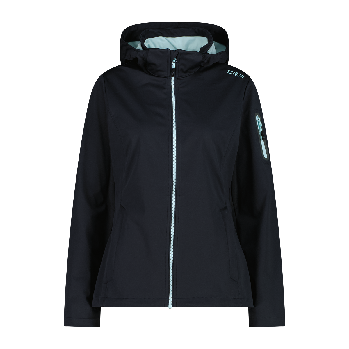 CMP Softshelljacke, mit Kapuze, Atmungsaktiv & Windabweisend & Wasserabweisend & Leichtes Material