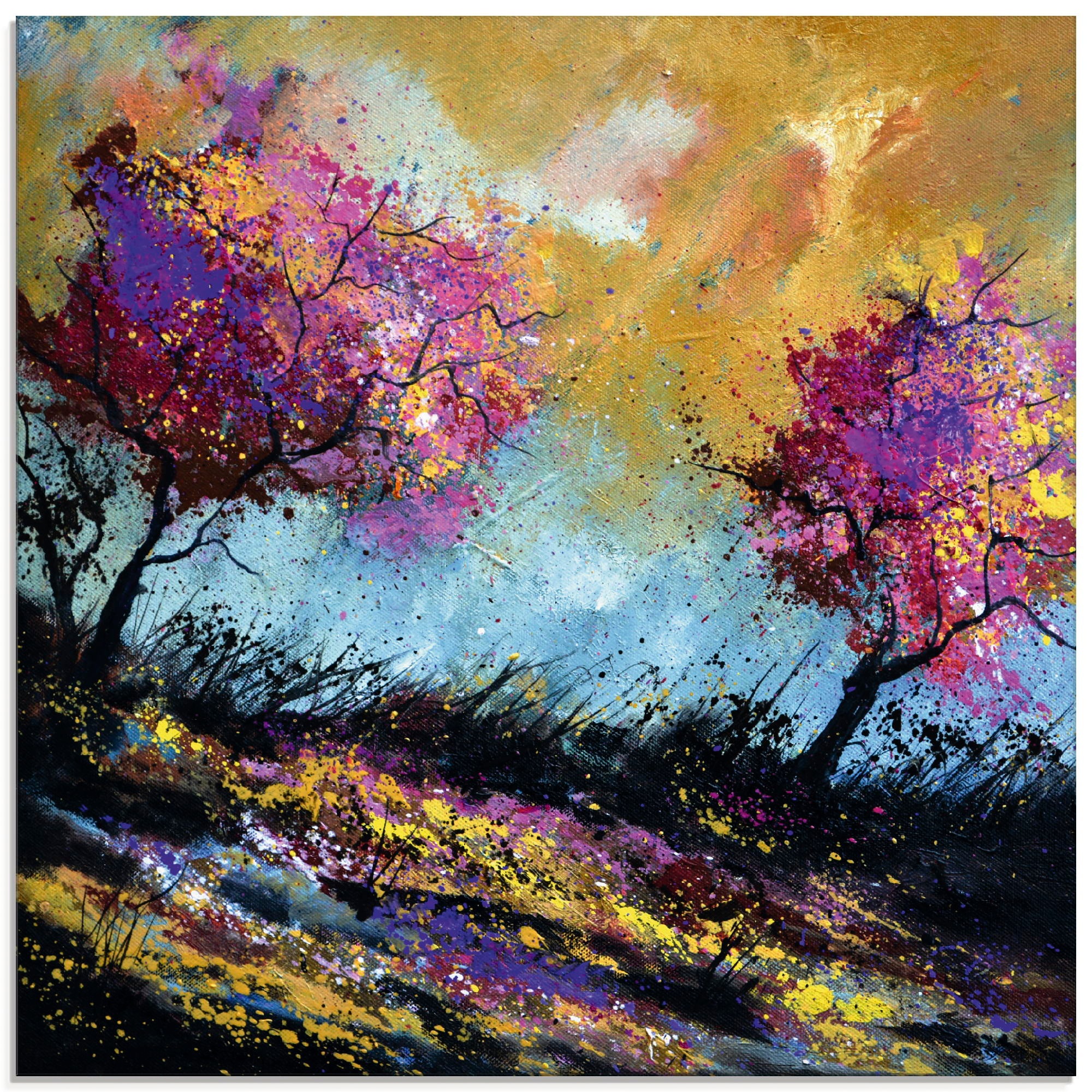 Image of Artland Glasbild »Herbst-Eichen«, Wiesen & Bäume, (1 St.) bei Ackermann Versand Schweiz