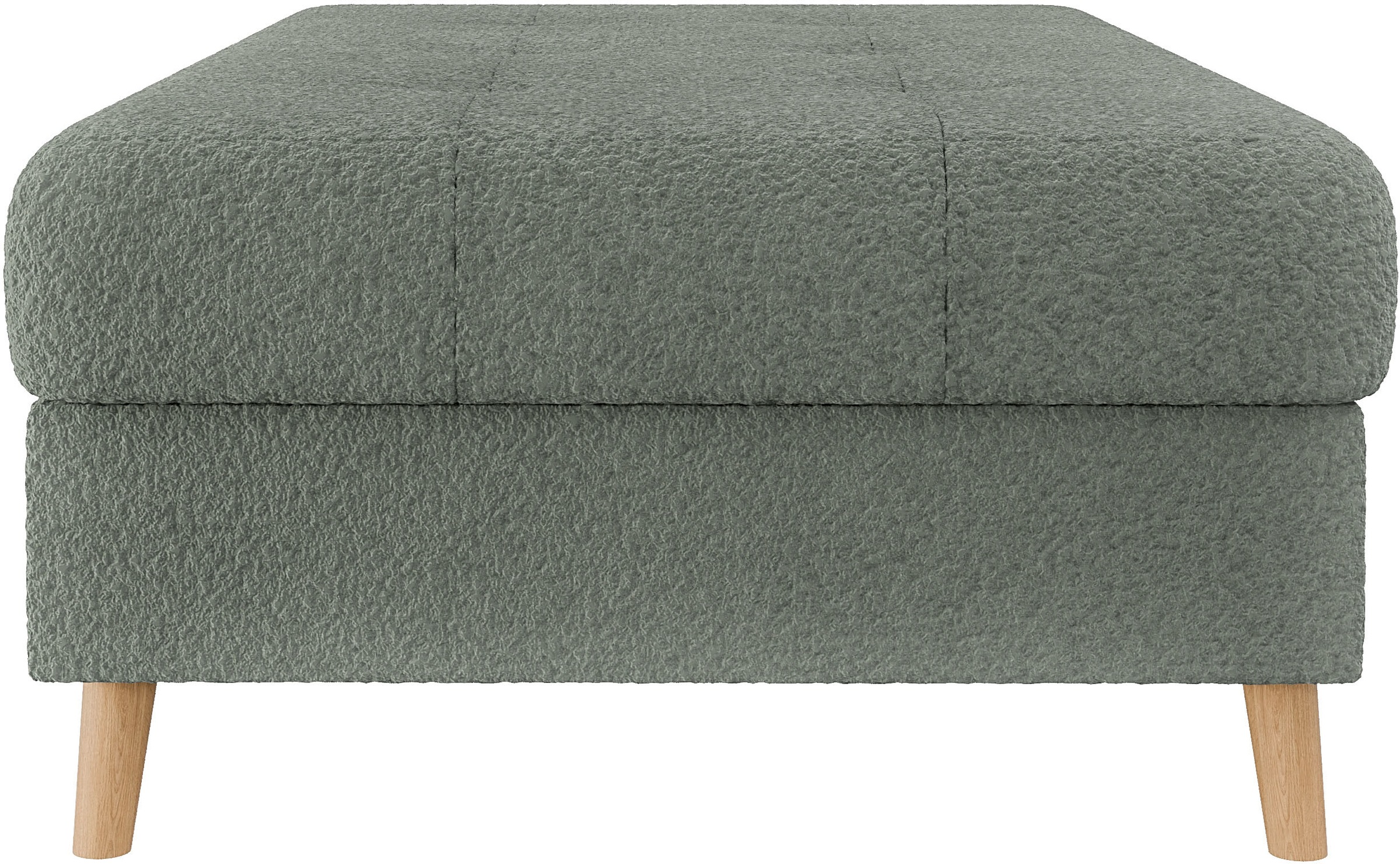 Home affaire Polsterhocker »CHARRE XXL, Steppung im Sitzbereich, Masse: B/T/H: 118/73/40 cm«, passend zur Serie CHARRE, auch in Cord und Bouclé