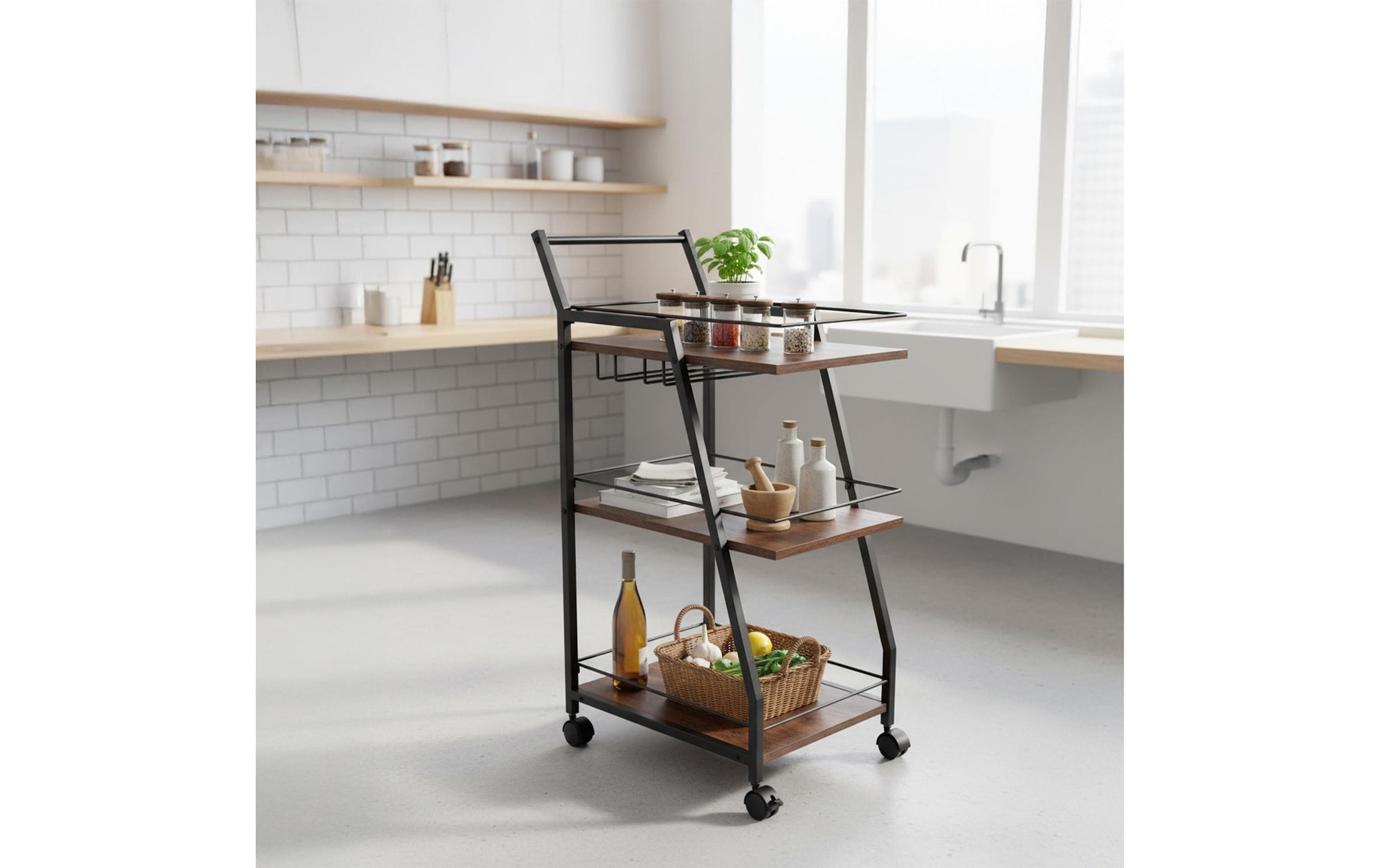 relaxdays Chariot de cuisine »39 x 83 x 29 cm«