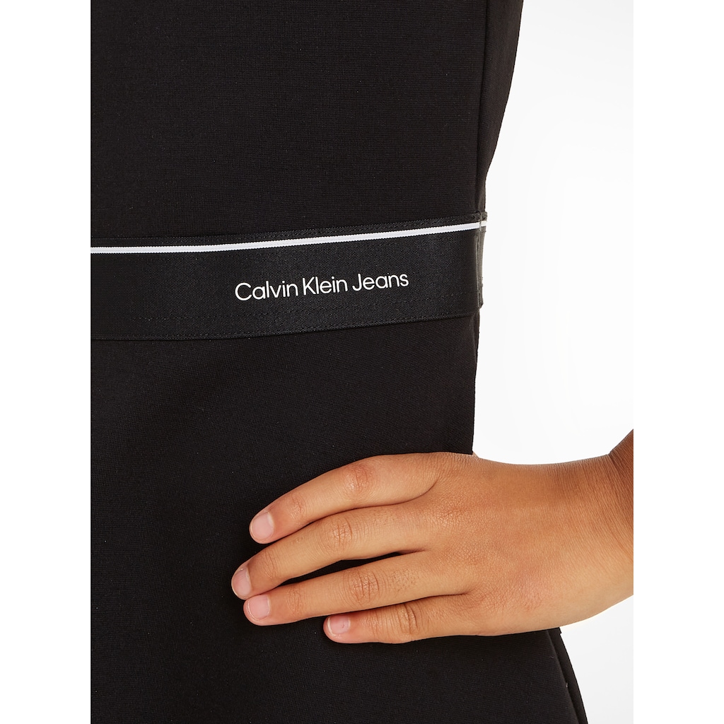 Calvin Klein Jeans Skaterkleid »LOGO TAPE SLEEVELESS PUNTO DRESS«