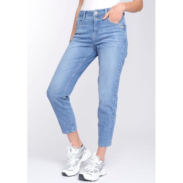♕ GANG Mom-Jeans »94ORA«, 2-Knopf-Verschluss mit verkürzter Beinlänge  versandkostenfrei kaufen