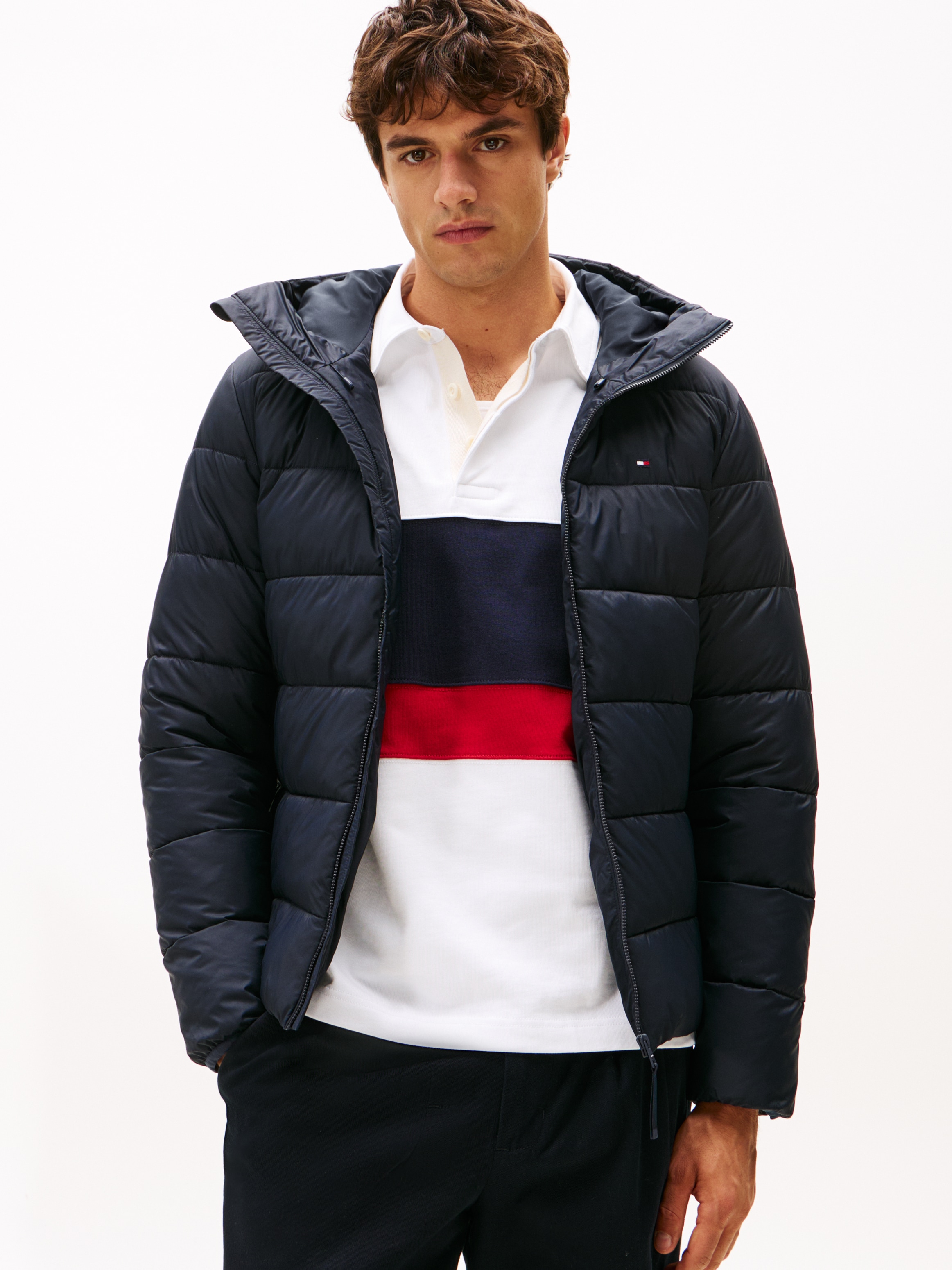 Image of Tommy Hilfiger Steppjacke "MID WEIGHT HOODED JACKET" mit Kapuze Winterjacke, Übergangsjacke