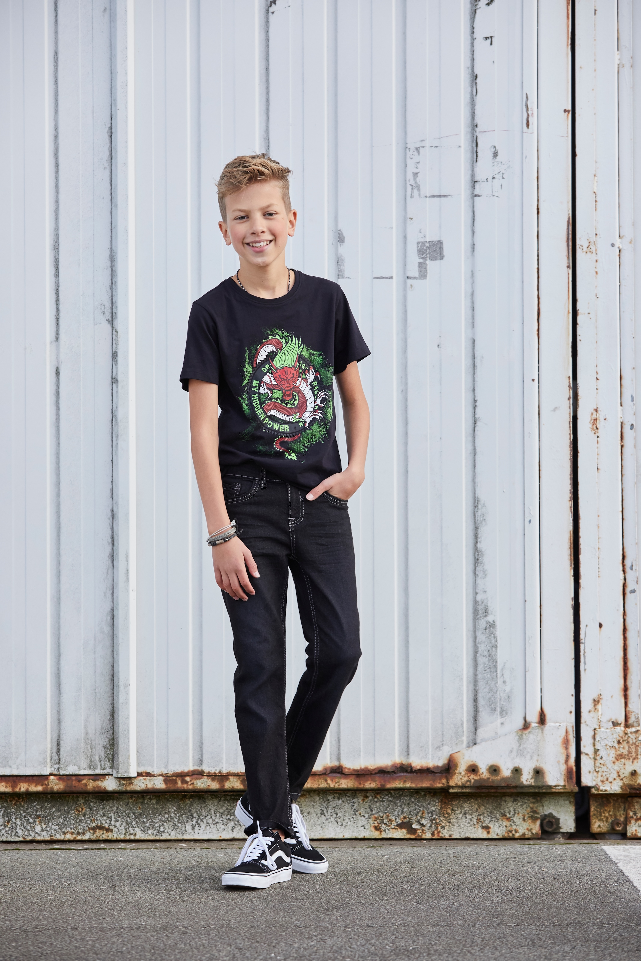 Arizona Stretch-Jeans »für Jungen«, regular fit mit schmalem Bein
