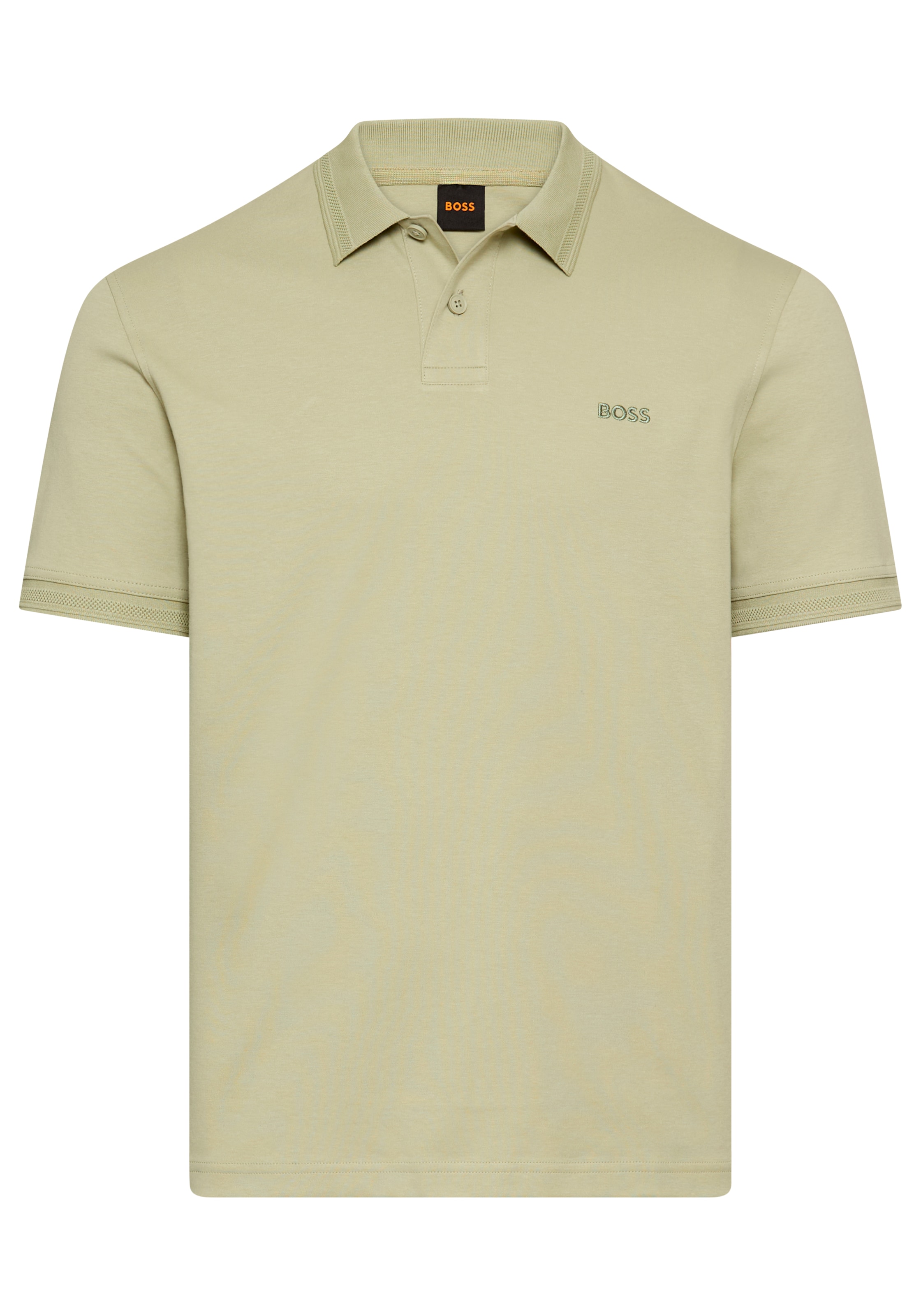 BOSS ORANGE Poloshirt »Pe Interlock« aus Baumwoll-Piqué mit Logo-Print Regular