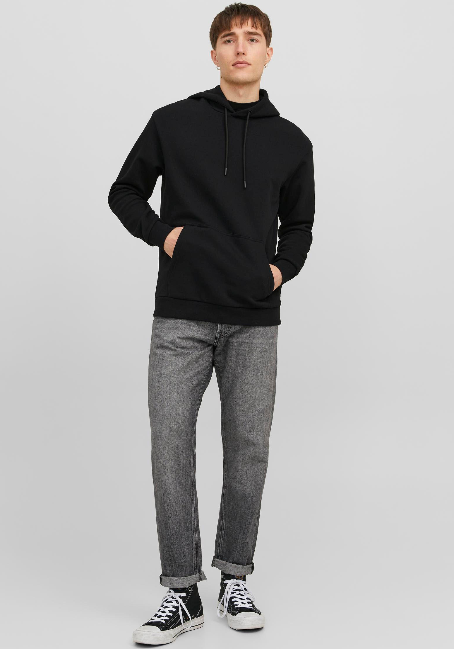 Jack & Jones Kapuzensweatshirt »JJEBRADLEY SWEAT HOOD NOOS«, mit Känguru Tasche