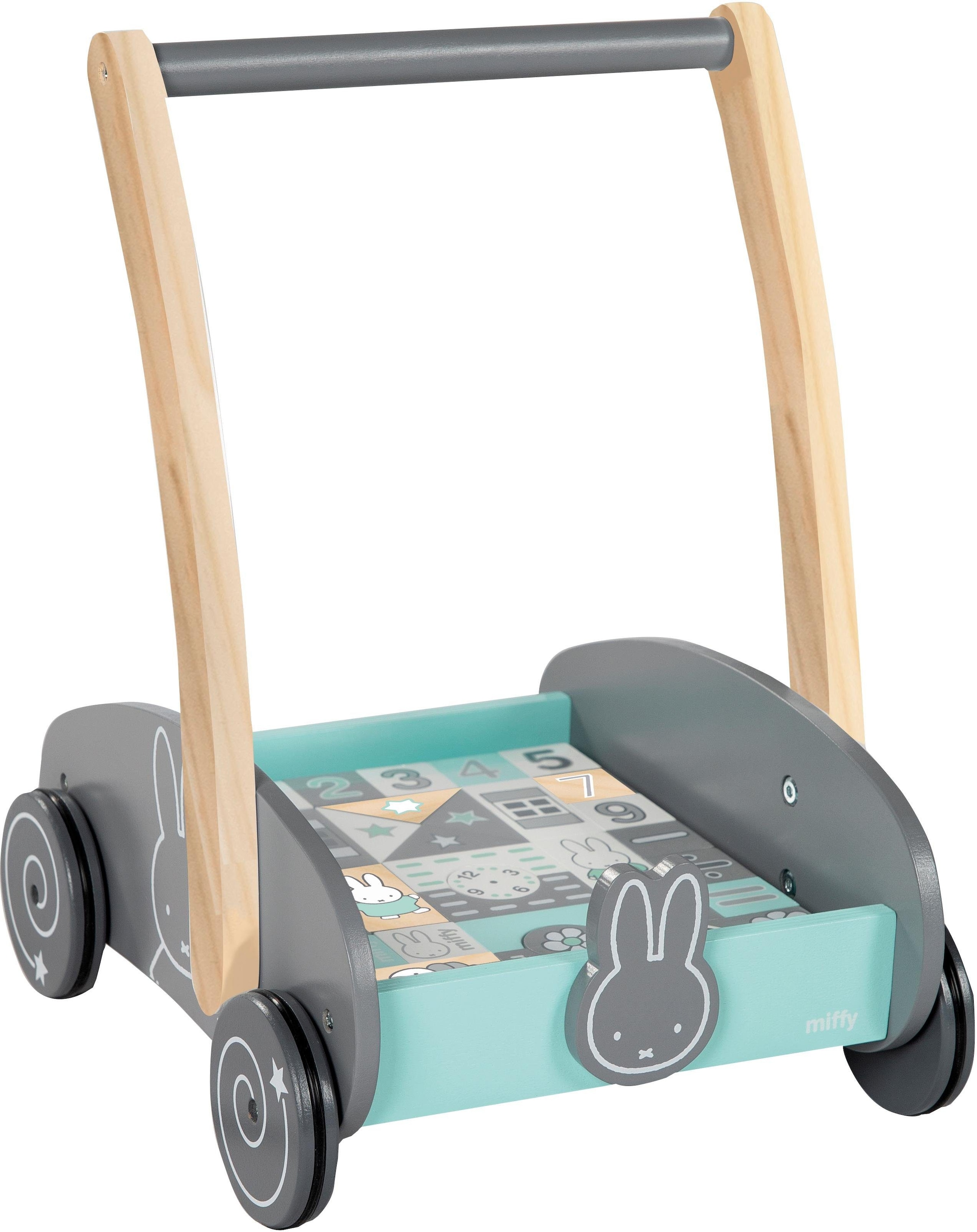 Lauflernwagen »Holzspielzeug, ♕ Holzbausteine roba® auf mit -Set versandkostenfrei miffy®«, 35-teiligem