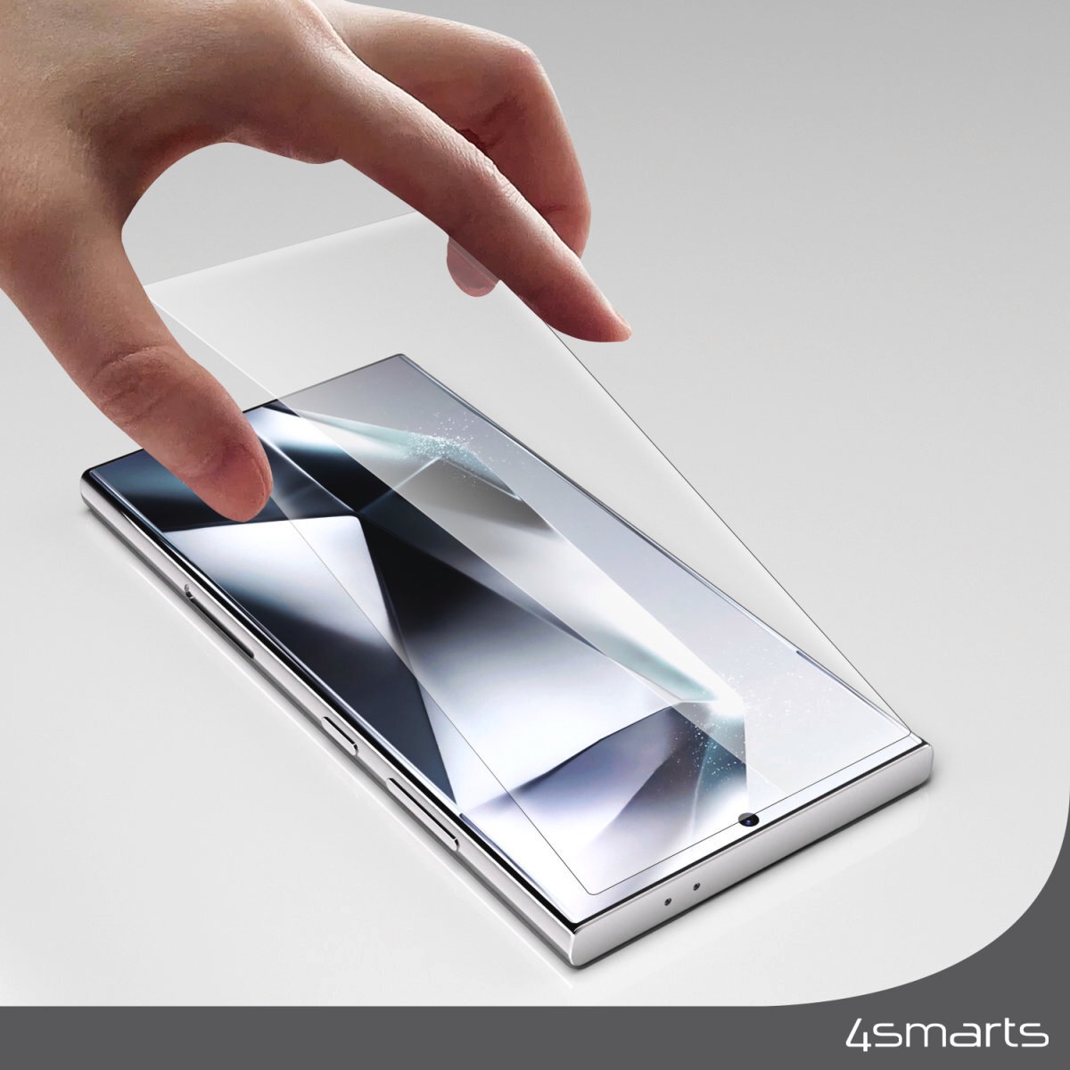 4smarts Displayschutzglas »Second Glass Screen Protector«, für Samsung Galaxy S25 Ultra, Displayschutzfolie, Schutzfolie, Bildschirmschutz, kratz- & stossfest