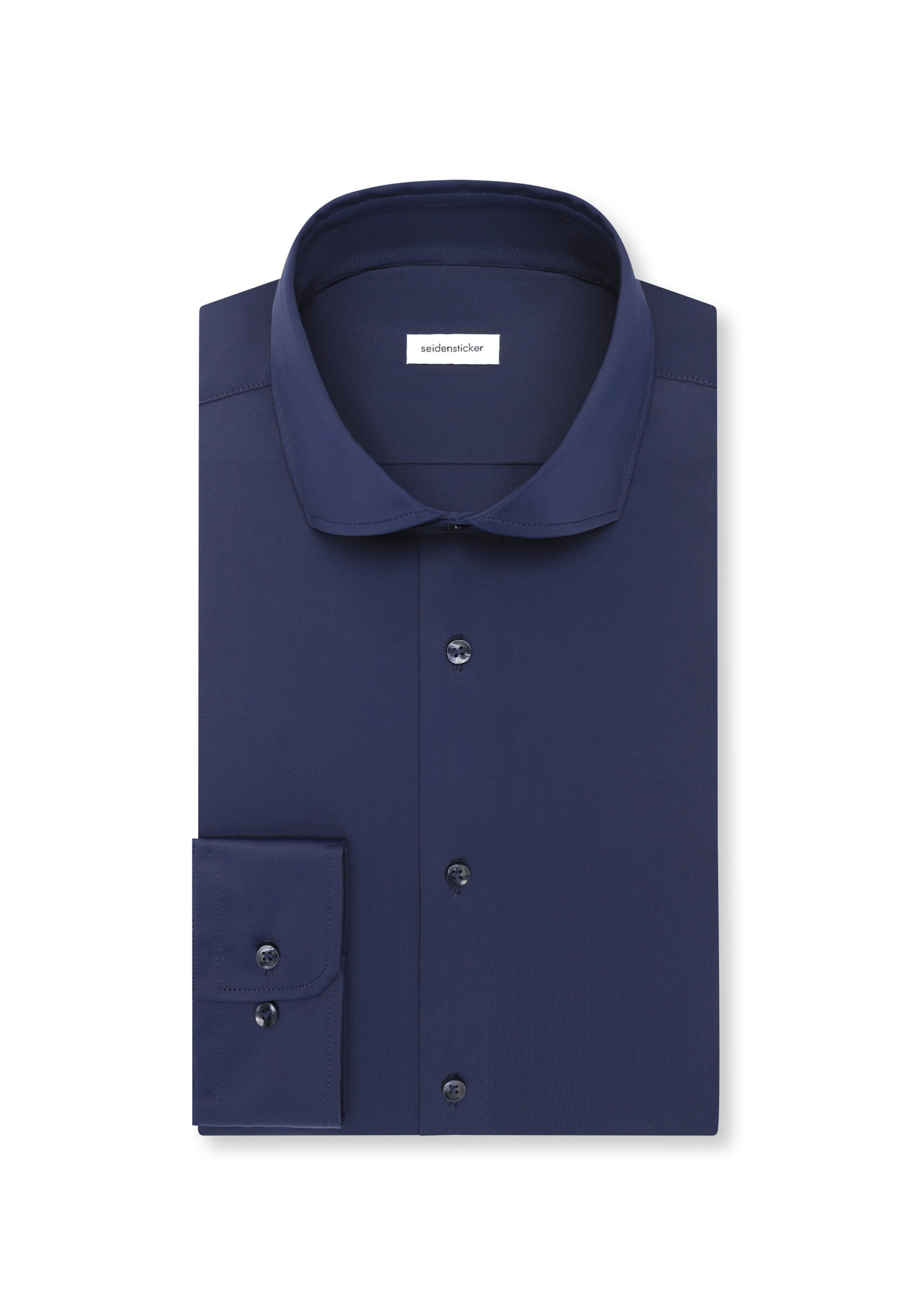 seidensticker Chemise d'affaires »Schwarze Rose« col Kent 1/1 slim uni