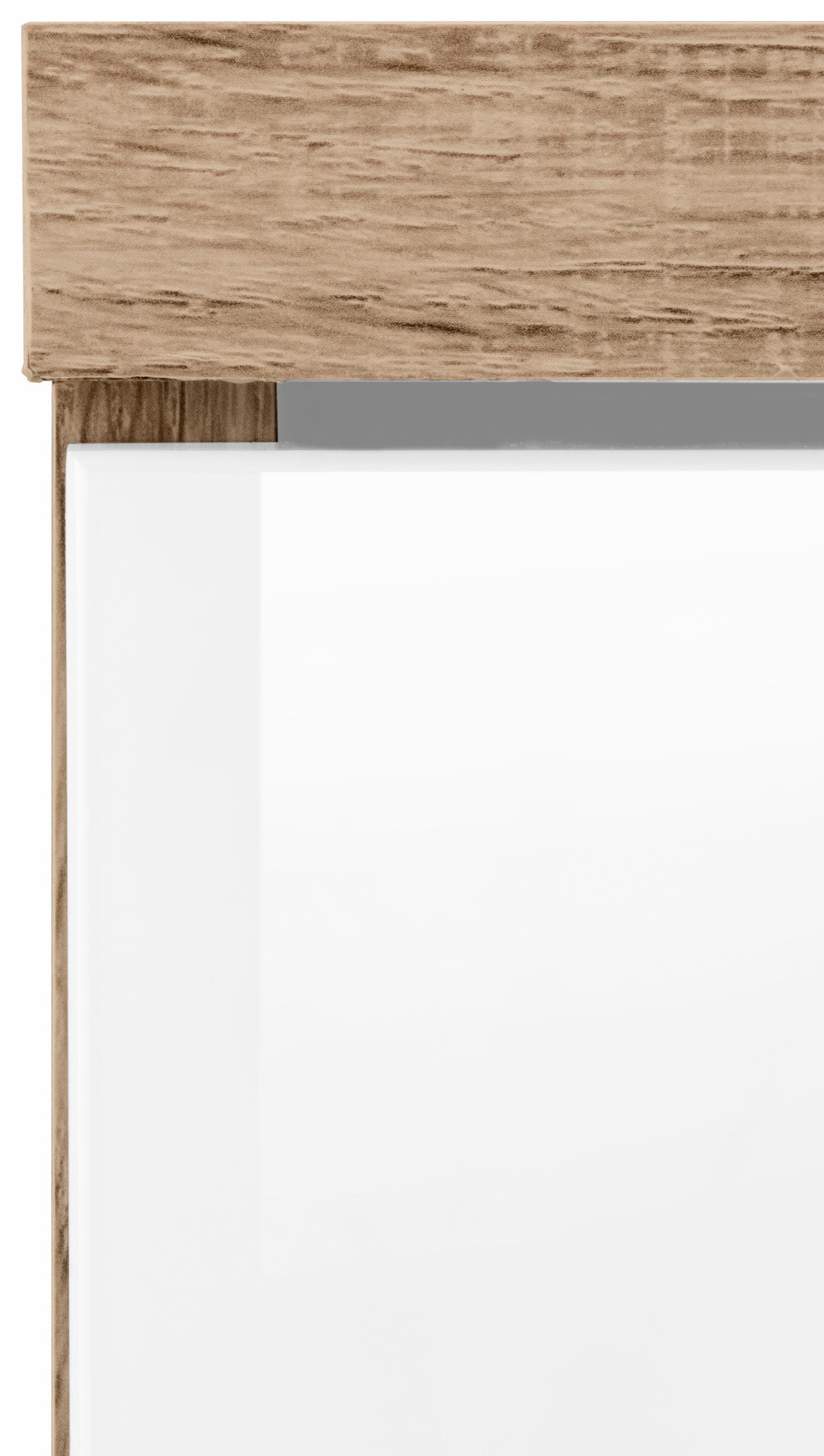 Homexperts Waschbeckenunterschrank »Nusa«, Breite 80 cm, Badezimmerschrank, Ausschnitt für Abwasserleitung