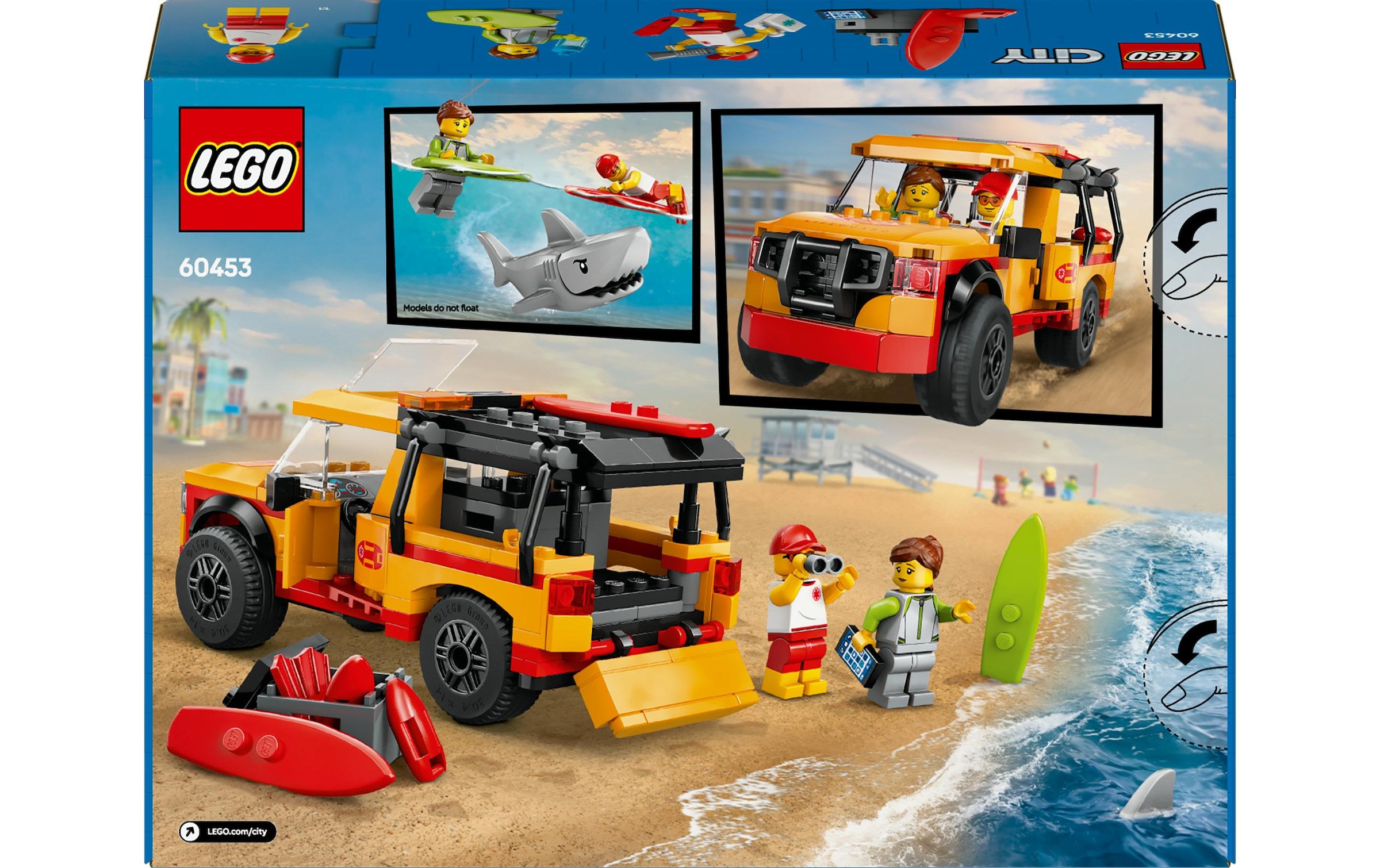LEGO® Spielbausteine »City Einsatzfahrzeug Rettungsschwimmer 60460«, (214 St.)