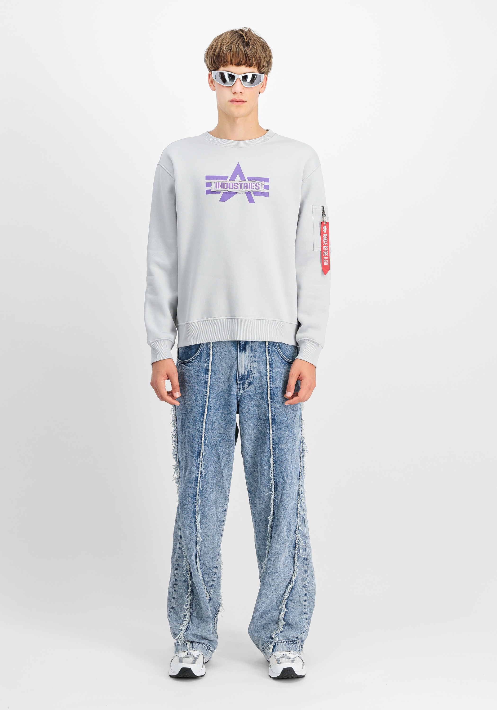 Alpha Industries Sweater »Alpha Industries Men - Sweatshirts Logo Edge Crewneck«