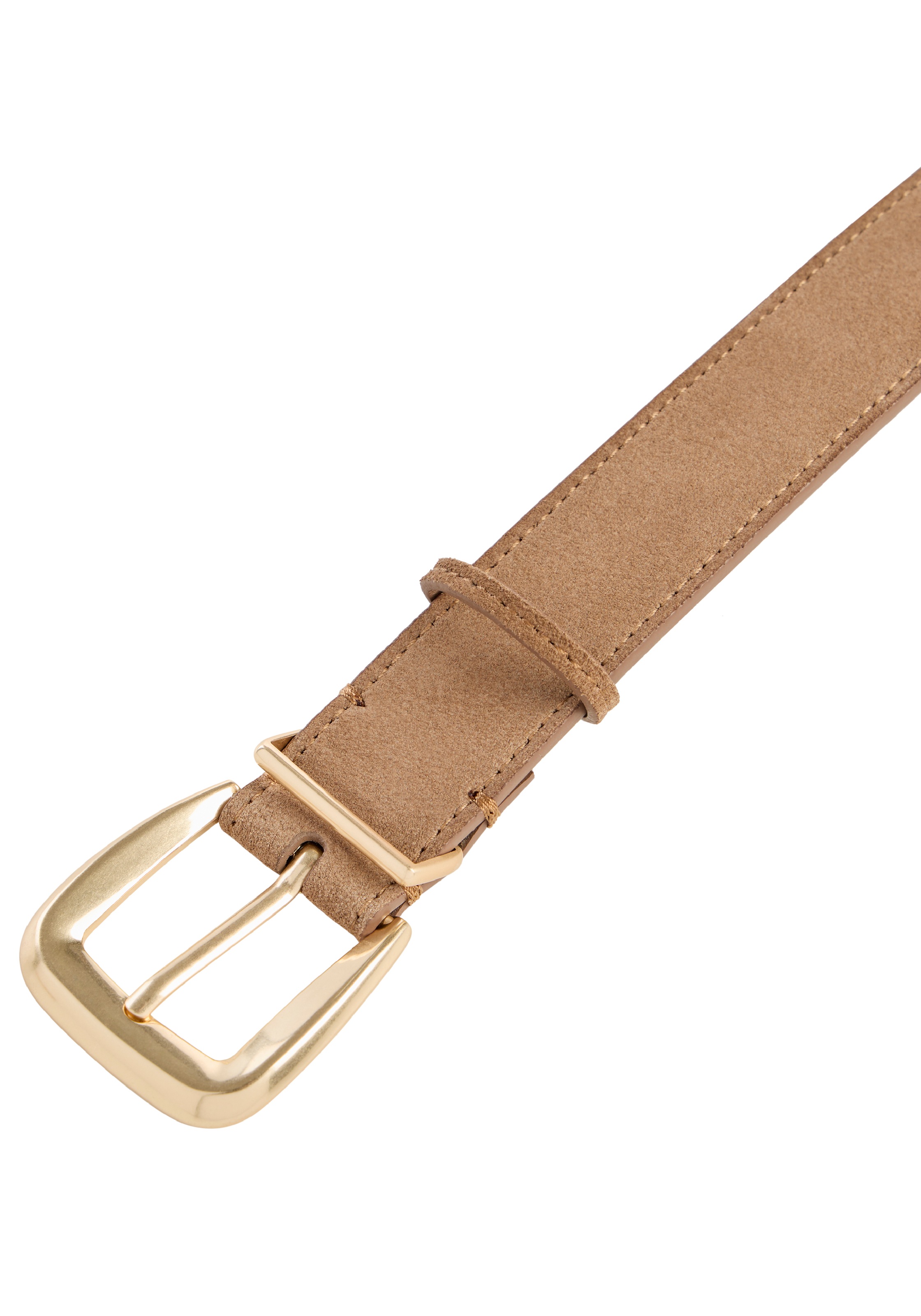 Calvin Klein Ledergürtel »HW END TIP BUCKLE SUEDE 30MM« Wildleder, Metallschliesse, Grössenverstellbar