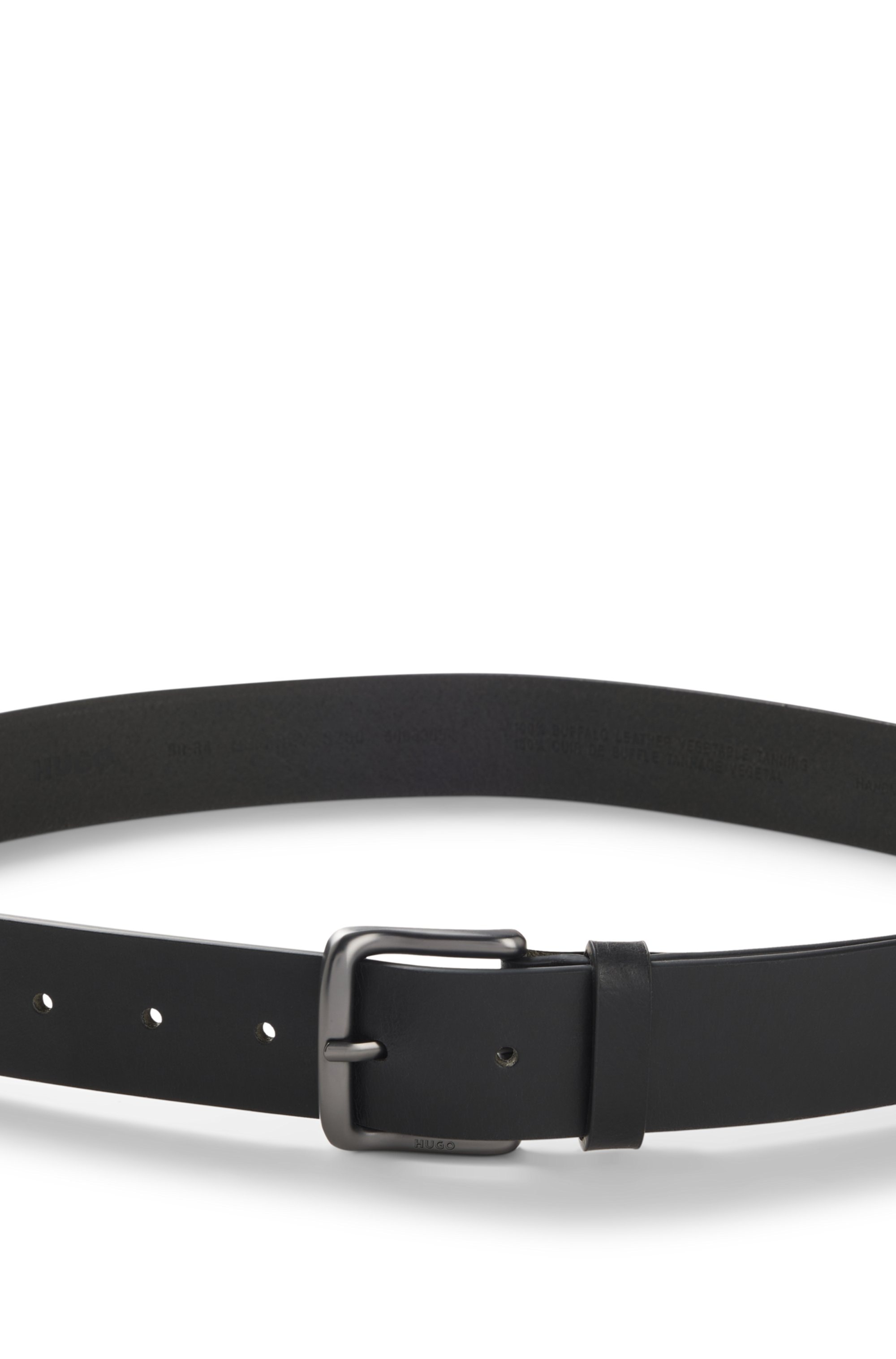 HUGO Ceinture en cuir »Geffrey Sz35« en cuir de buffle, MADE IN ITALY